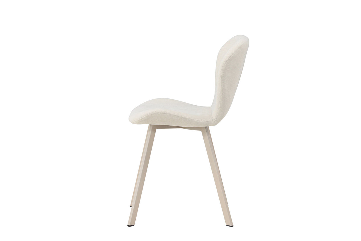 Lilja Esszimmerstuhl in Beige präsentiert im Onlineshop von KAQTU Design AG. Stuhl ist von Venture Home