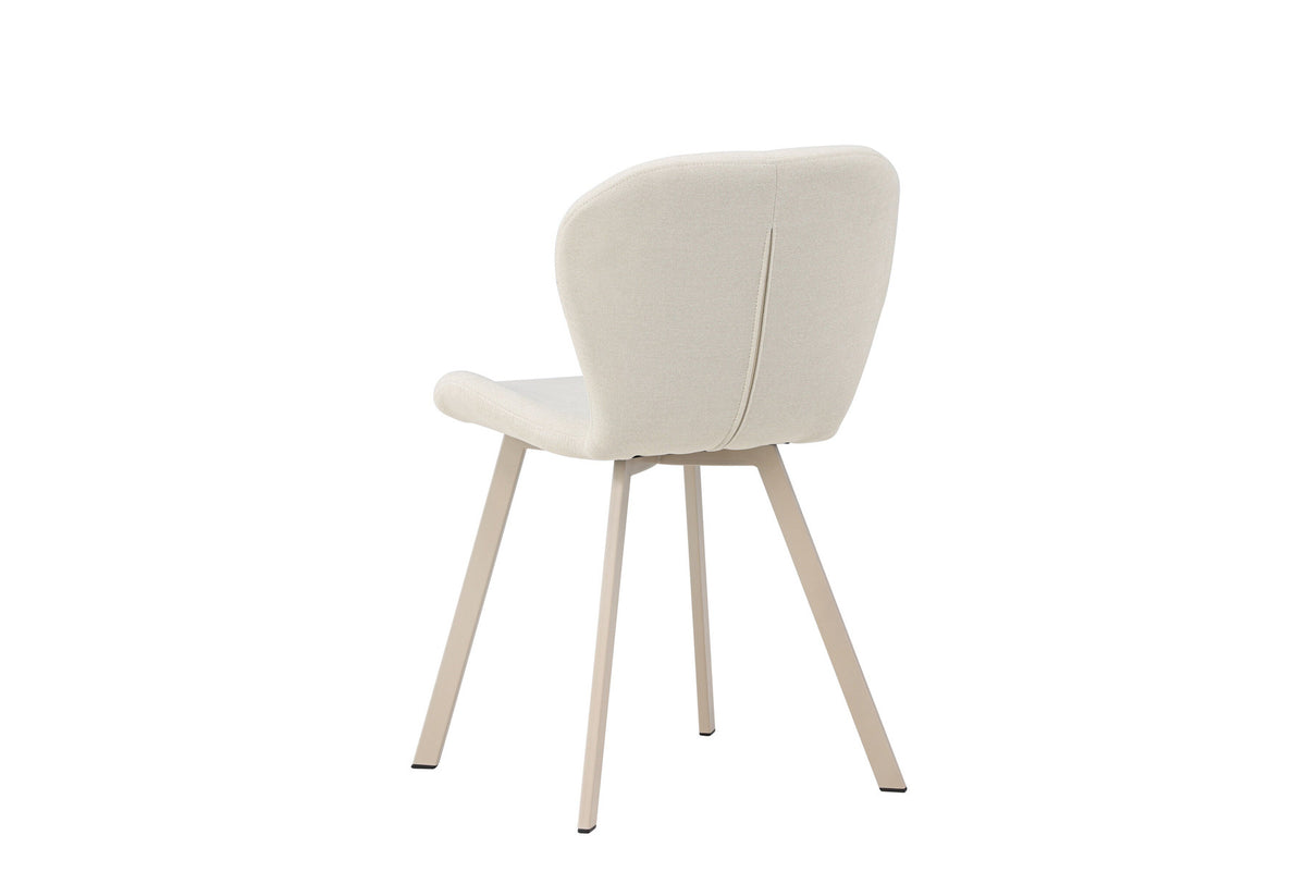 Lilja Esszimmerstuhl in Beige präsentiert im Onlineshop von KAQTU Design AG. Stuhl ist von Venture Home