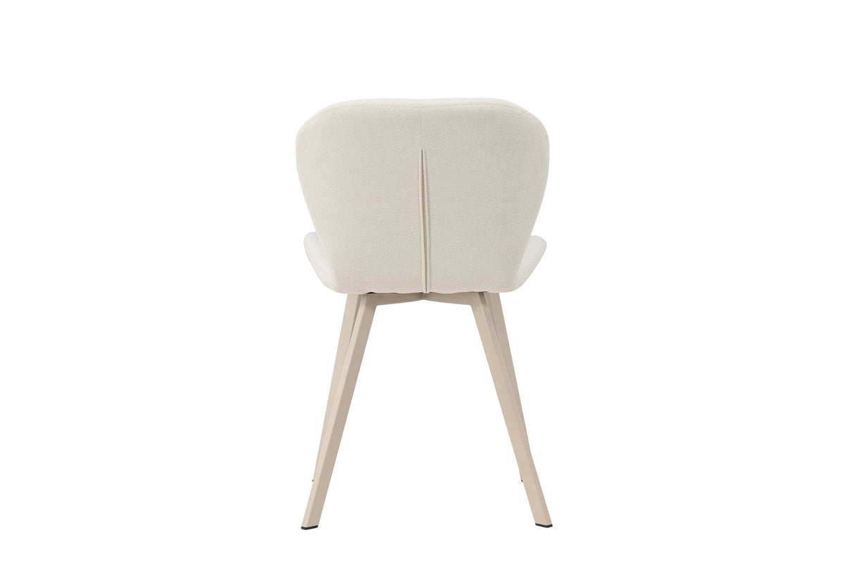 Lilja Esszimmerstuhl in Beige präsentiert im Onlineshop von KAQTU Design AG. Stuhl ist von Venture Home