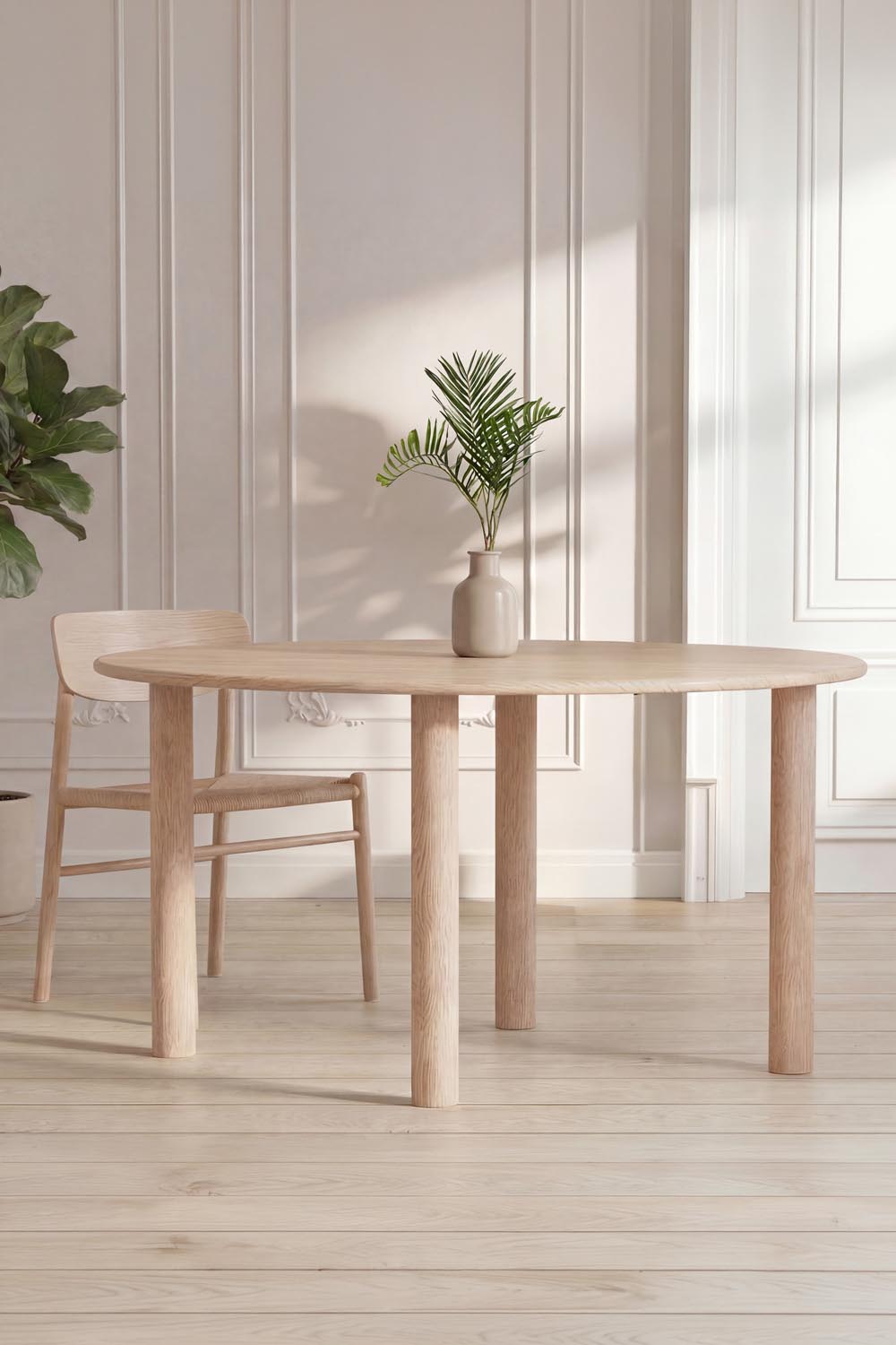 Hilo Oval Esstisch in Natur präsentiert im Onlineshop von KAQTU Design AG. Esstisch ist von Venture Home