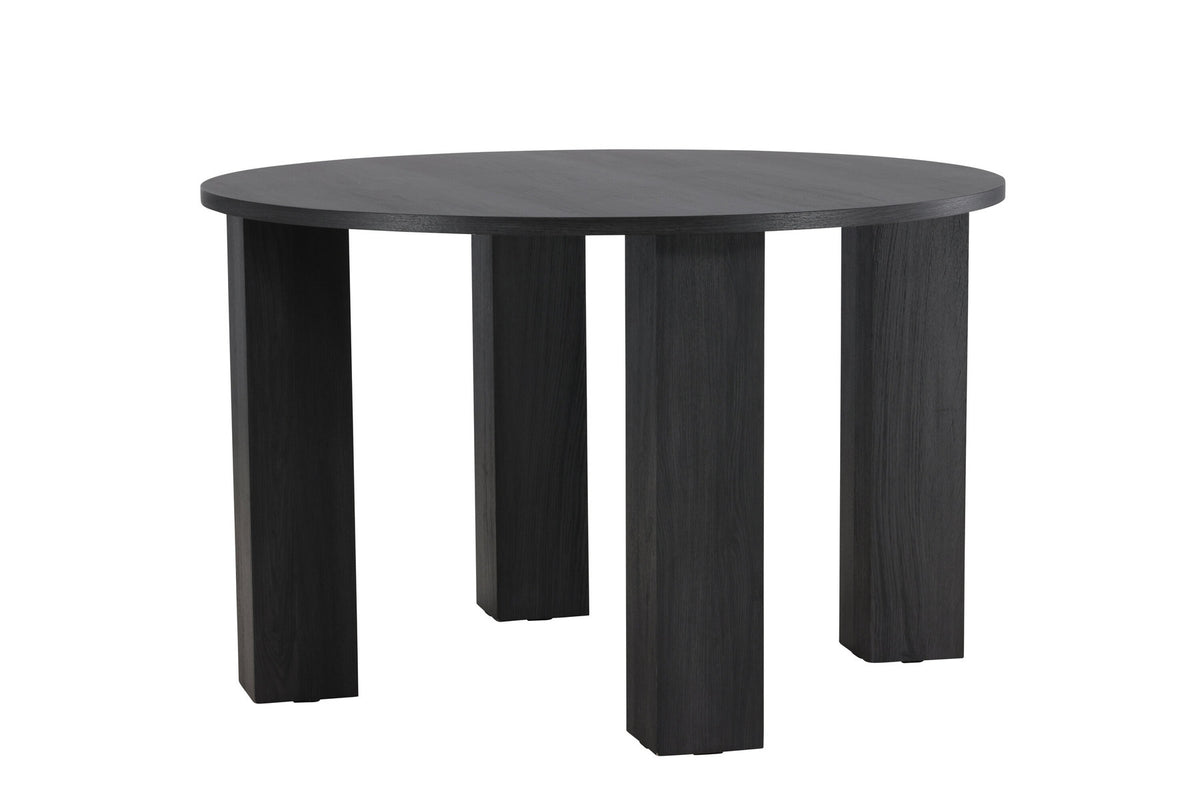 Juno Runder Esstisch in Schwarz präsentiert im Onlineshop von KAQTU Design AG. Esstisch ist von Venture Home
