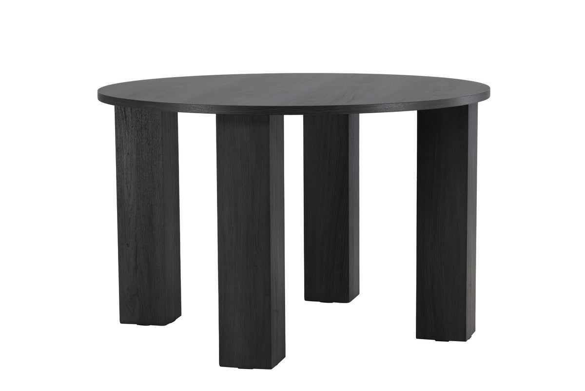 Juno Runder Esstisch in Schwarz präsentiert im Onlineshop von KAQTU Design AG. Esstisch ist von Venture Home