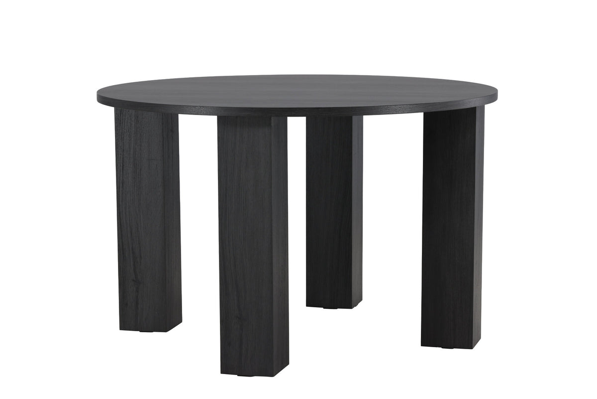 Juno Runder Esstisch in Schwarz präsentiert im Onlineshop von KAQTU Design AG. Esstisch ist von Venture Home