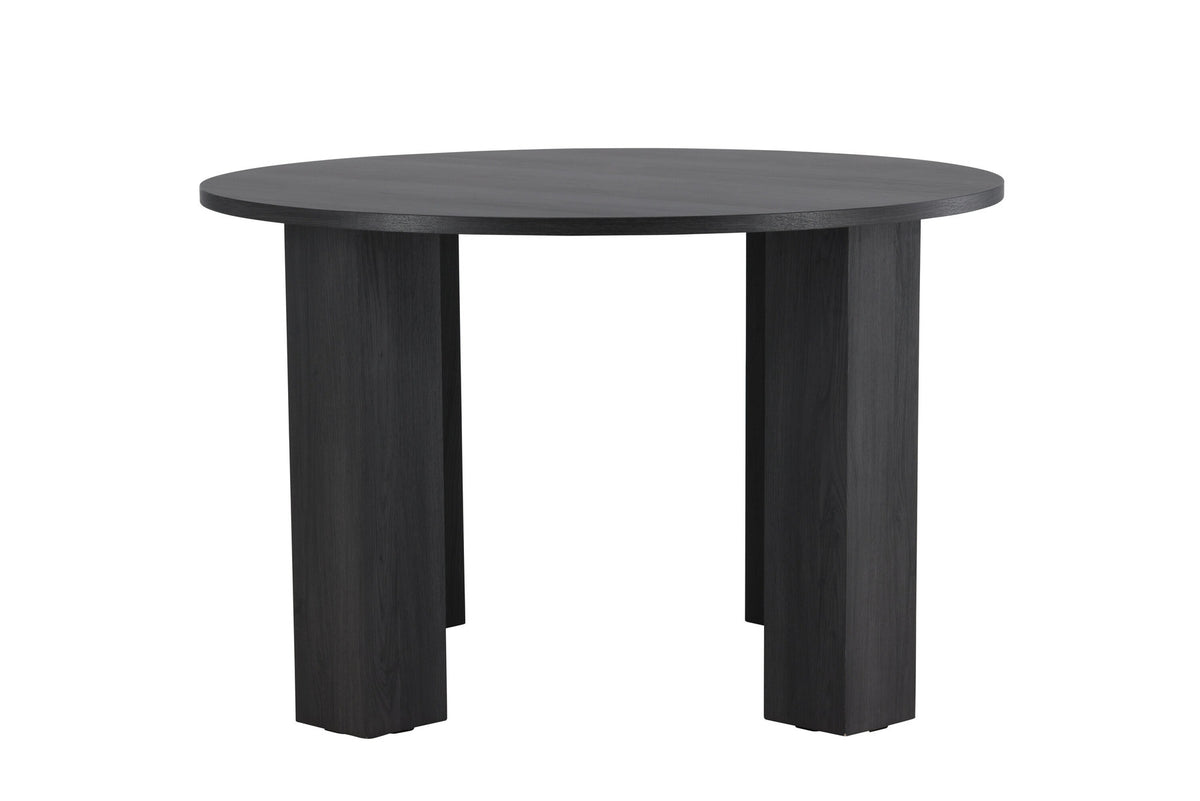 Juno Runder Esstisch in Schwarz präsentiert im Onlineshop von KAQTU Design AG. Esstisch ist von Venture Home