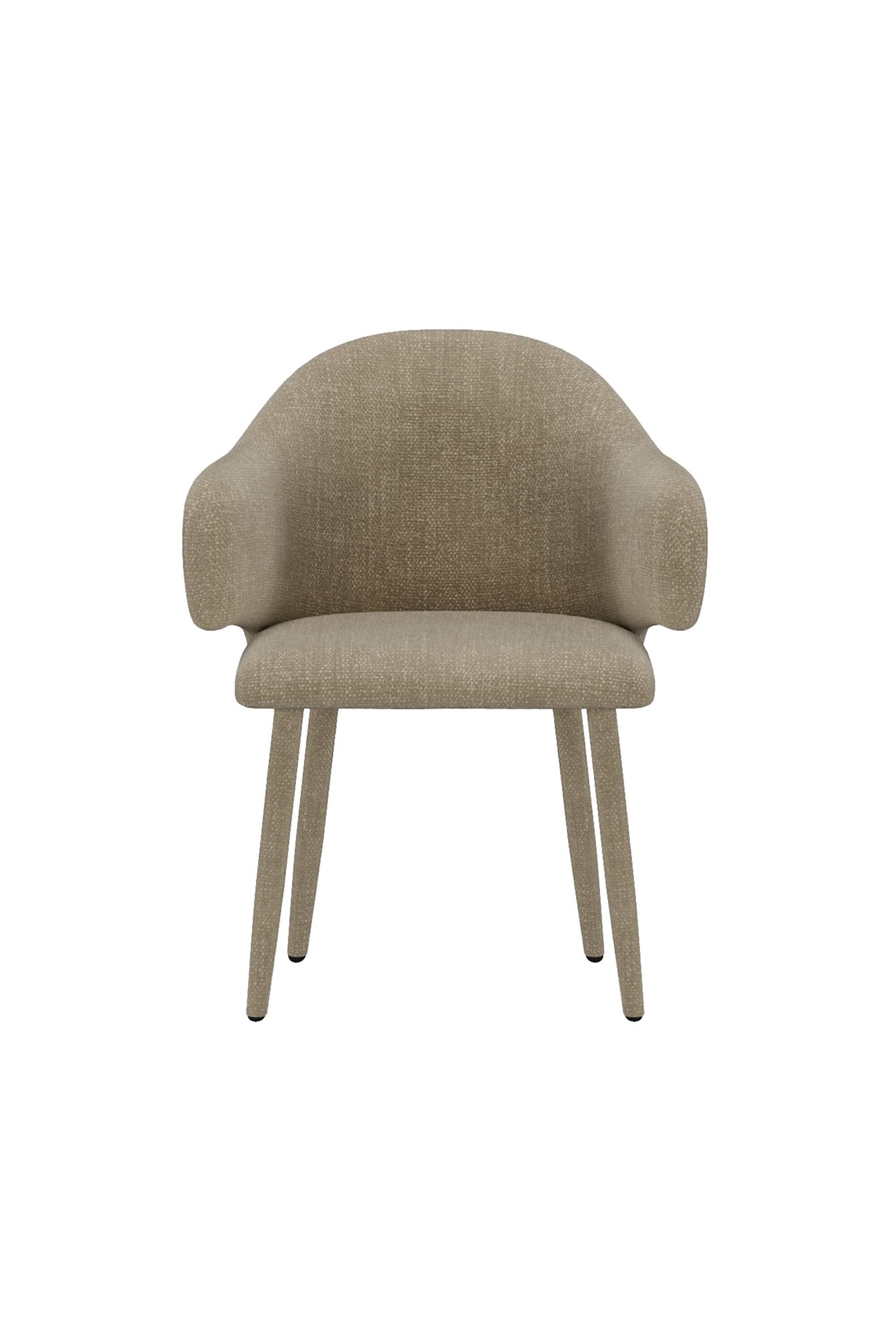 Evelin Esszimmerstuhl in Beige präsentiert im Onlineshop von KAQTU Design AG. Gartenstuhl mit Armlehnen ist von Venture Home