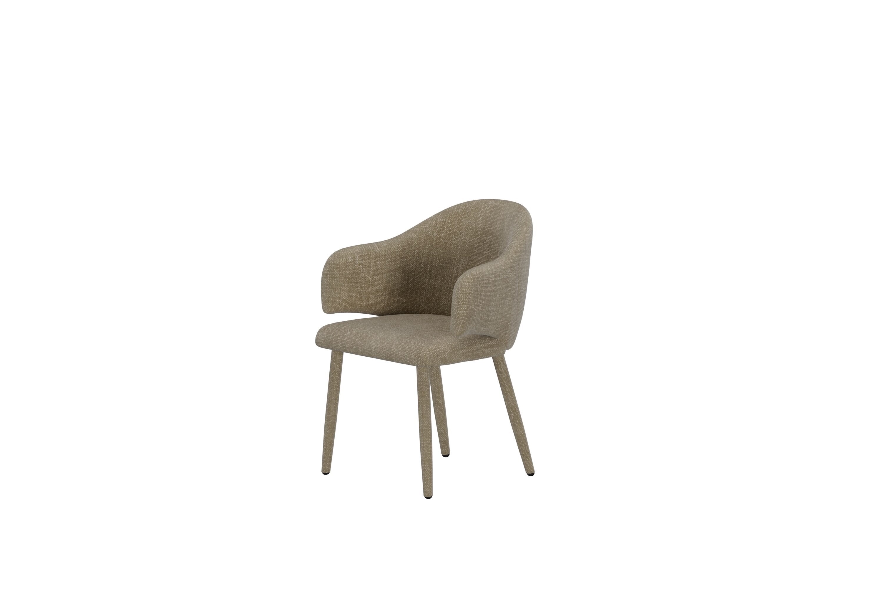 Eleganter Evelin Esszimmerstuhl in sanftem Beige, ideal für stilvolle Essbereiche und komfortable Sitzgelegenheiten von Venture Home.