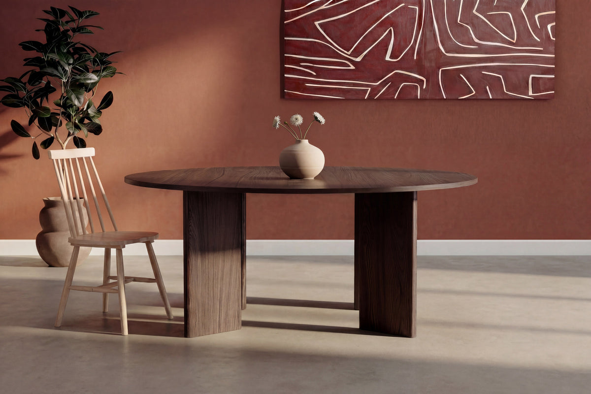 Graos Runder Esstisch in Mokka präsentiert im Onlineshop von KAQTU Design AG. Esstisch ist von Venture Home
