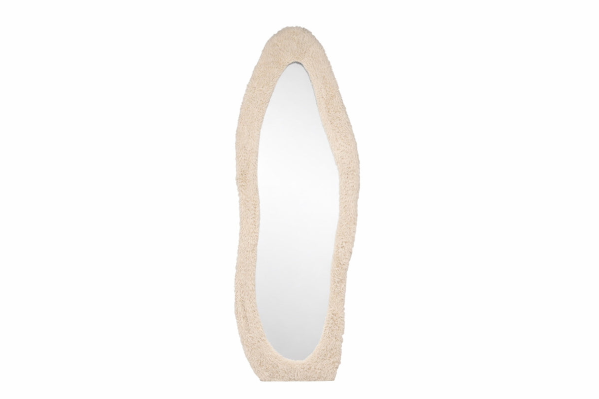 Mirza Large Mirror in Beige präsentiert im Onlineshop von KAQTU Design AG. Spiegel ist von Venture Home