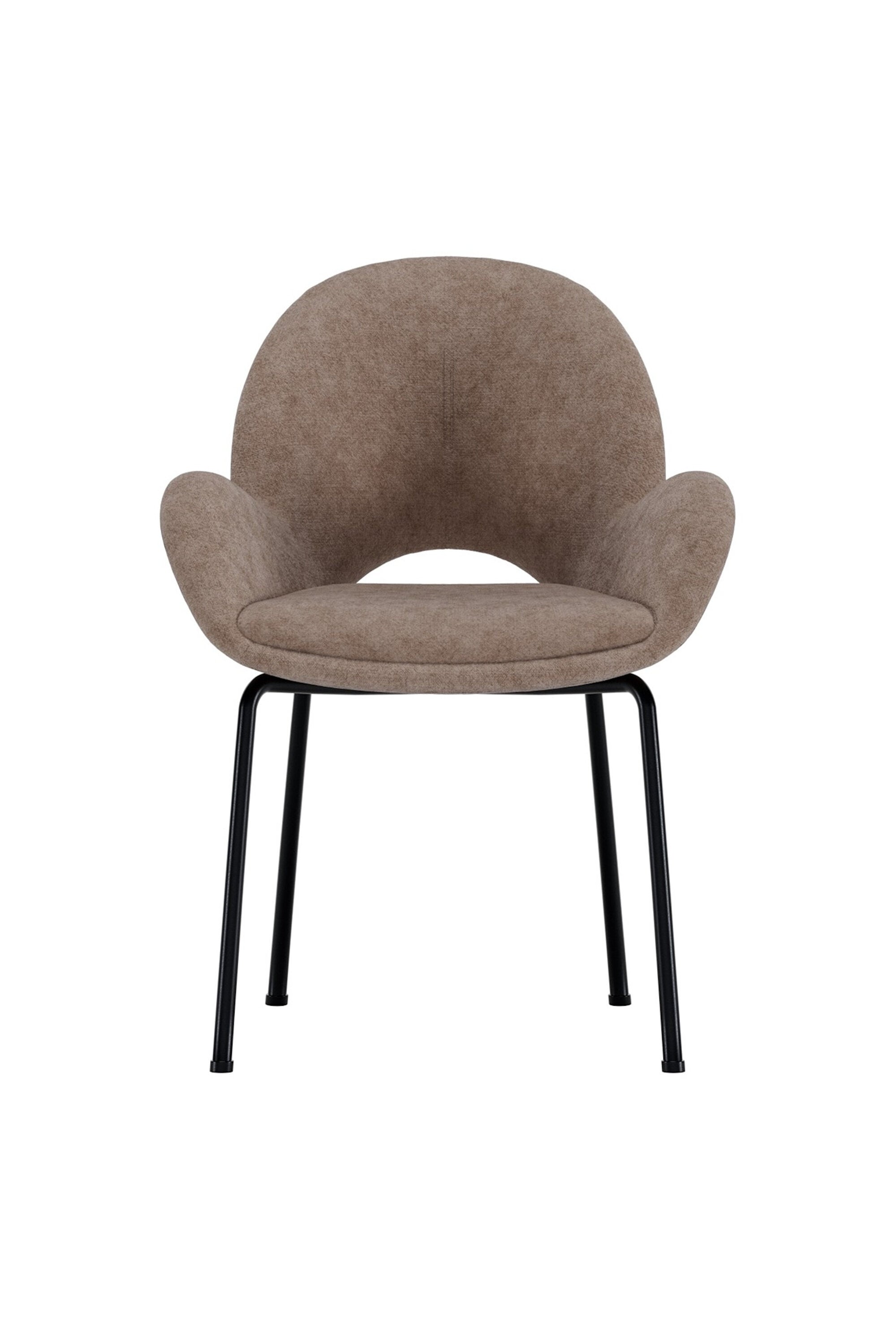 Florensa Esszimmerstuhl in Braun präsentiert im Onlineshop von KAQTU Design AG. Gartenstuhl mit Armlehnen ist von Venture Home