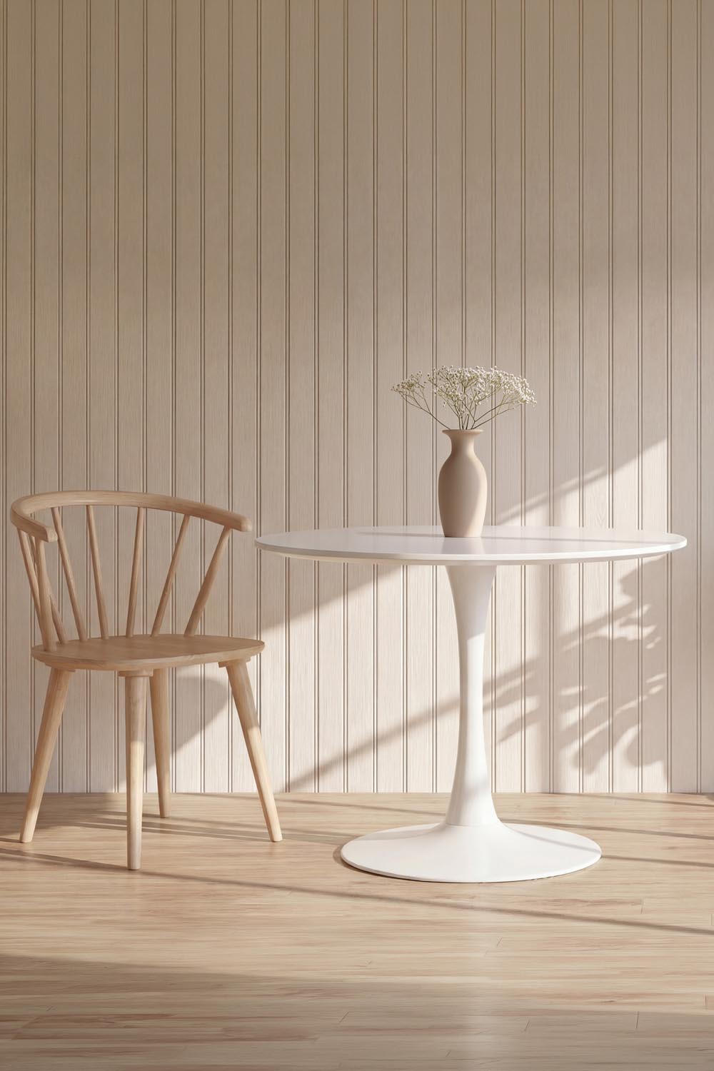 Hamden runder Esstisch in Weiss präsentiert im Onlineshop von KAQTU Design AG. Gartentisch ist von Venture Home
