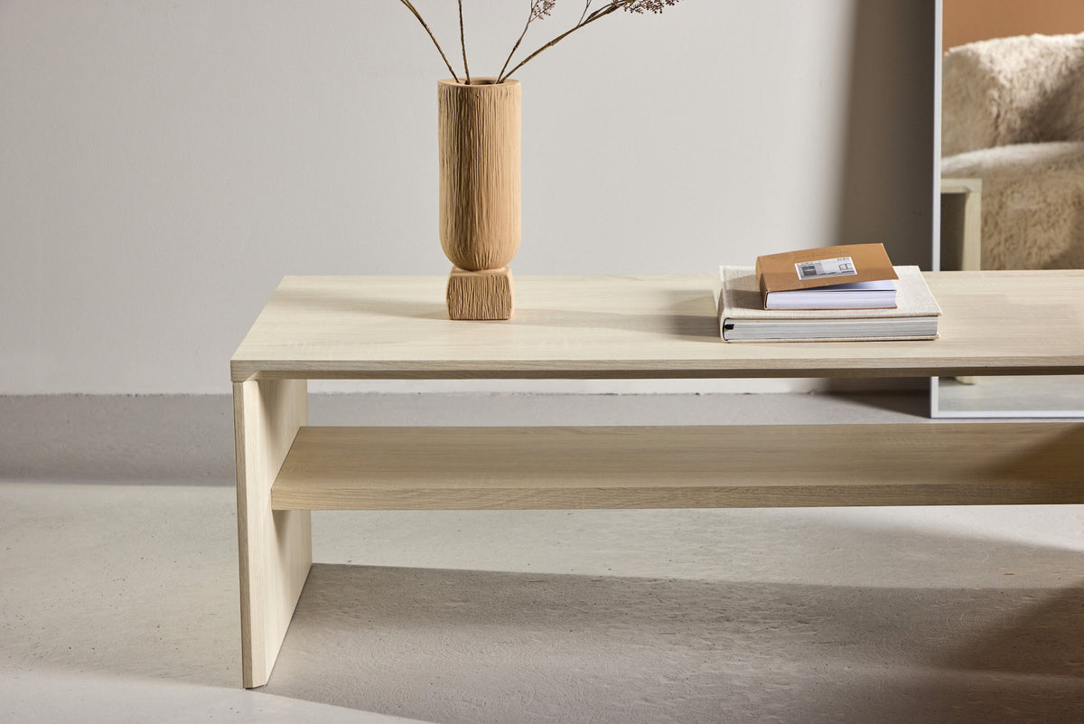 Telemarket Sofatisch in Weisswäsche präsentiert im Onlineshop von KAQTU Design AG. Beistelltisch ist von Venture Home