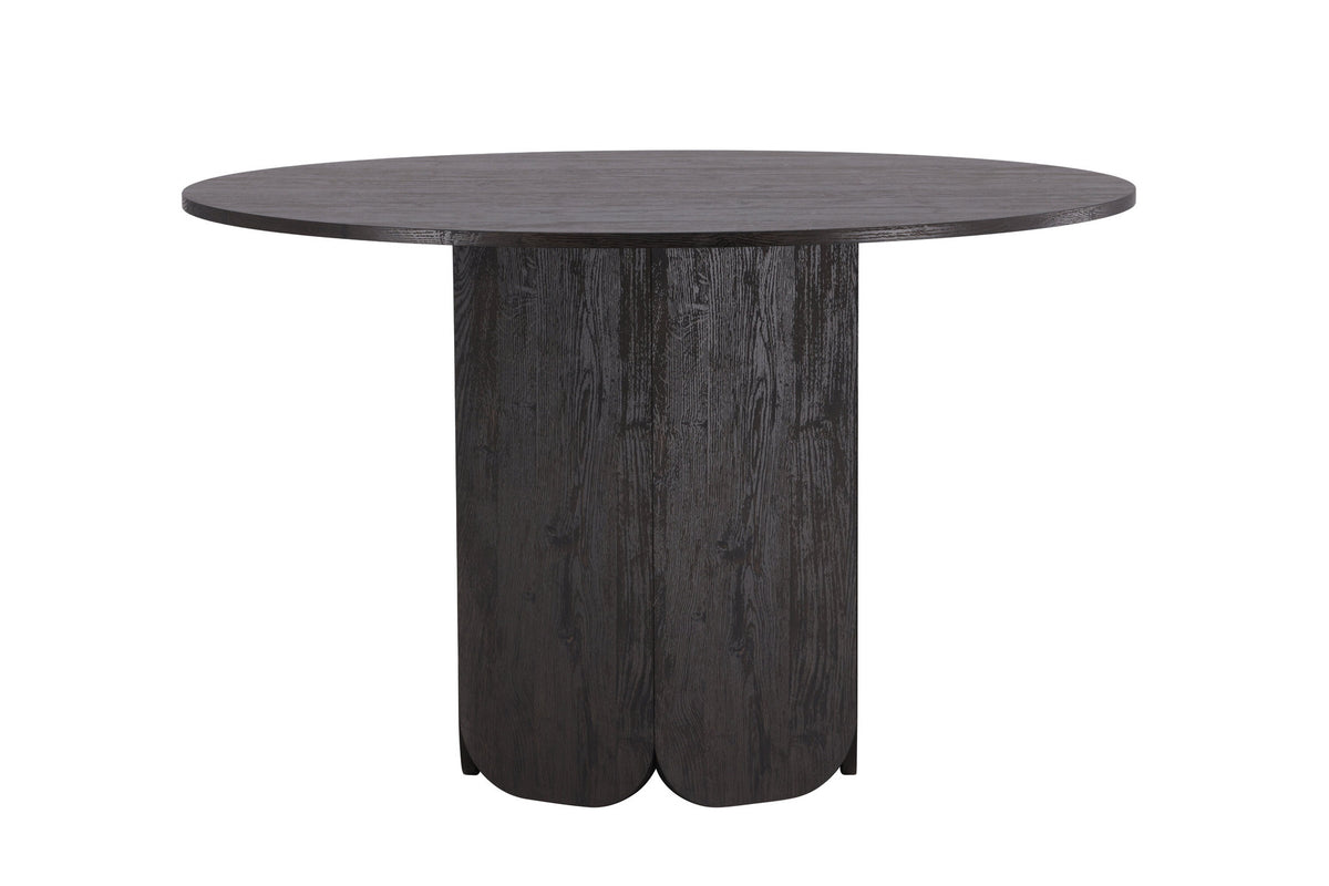 Tekla Esstisch rund in Schwarz präsentiert im Onlineshop von KAQTU Design AG. Esstisch ist von Venture Home