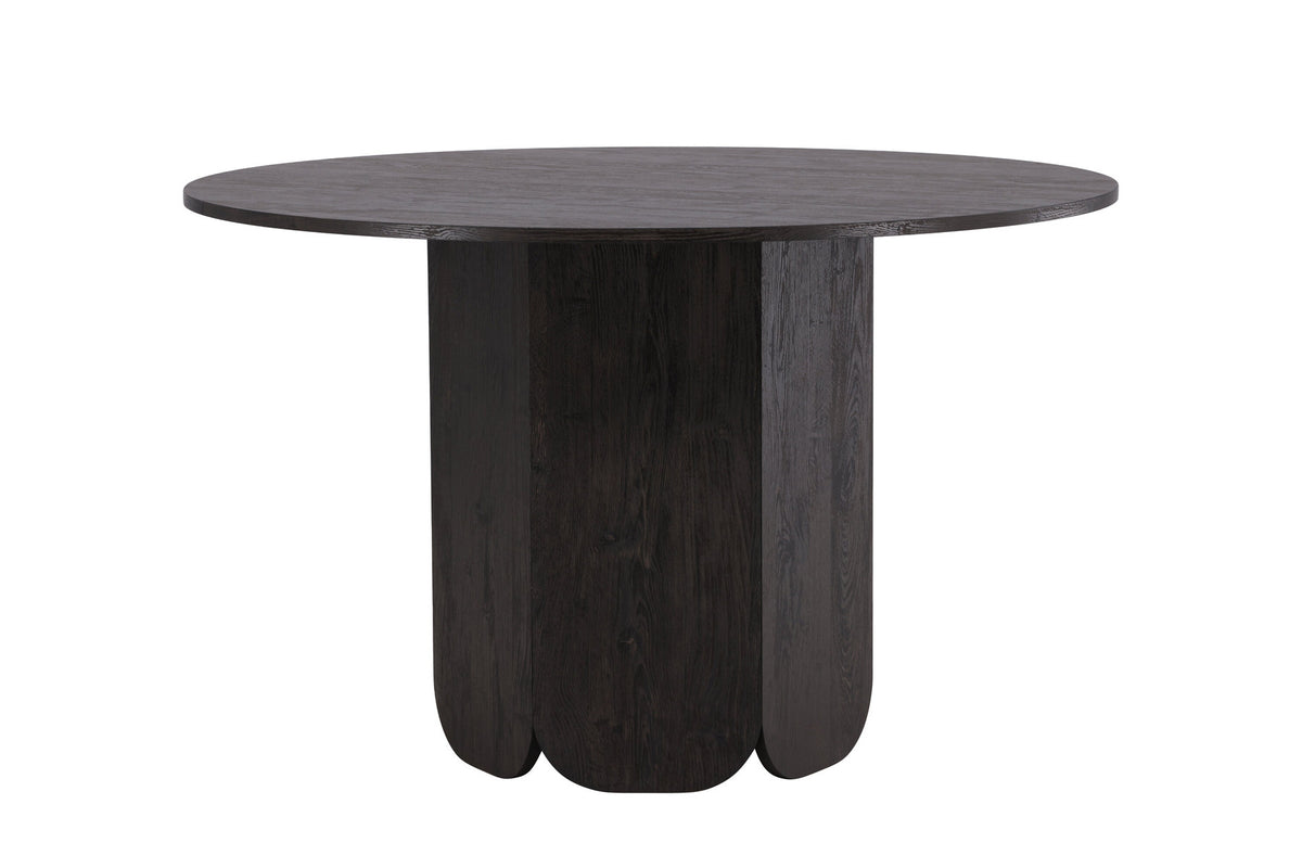 Tekla Esstisch rund in Schwarz präsentiert im Onlineshop von KAQTU Design AG. Esstisch ist von Venture Home