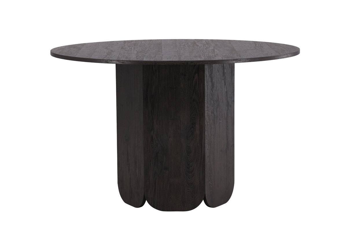 Tekla Esstisch rund in Schwarz präsentiert im Onlineshop von KAQTU Design AG. Esstisch ist von Venture Home