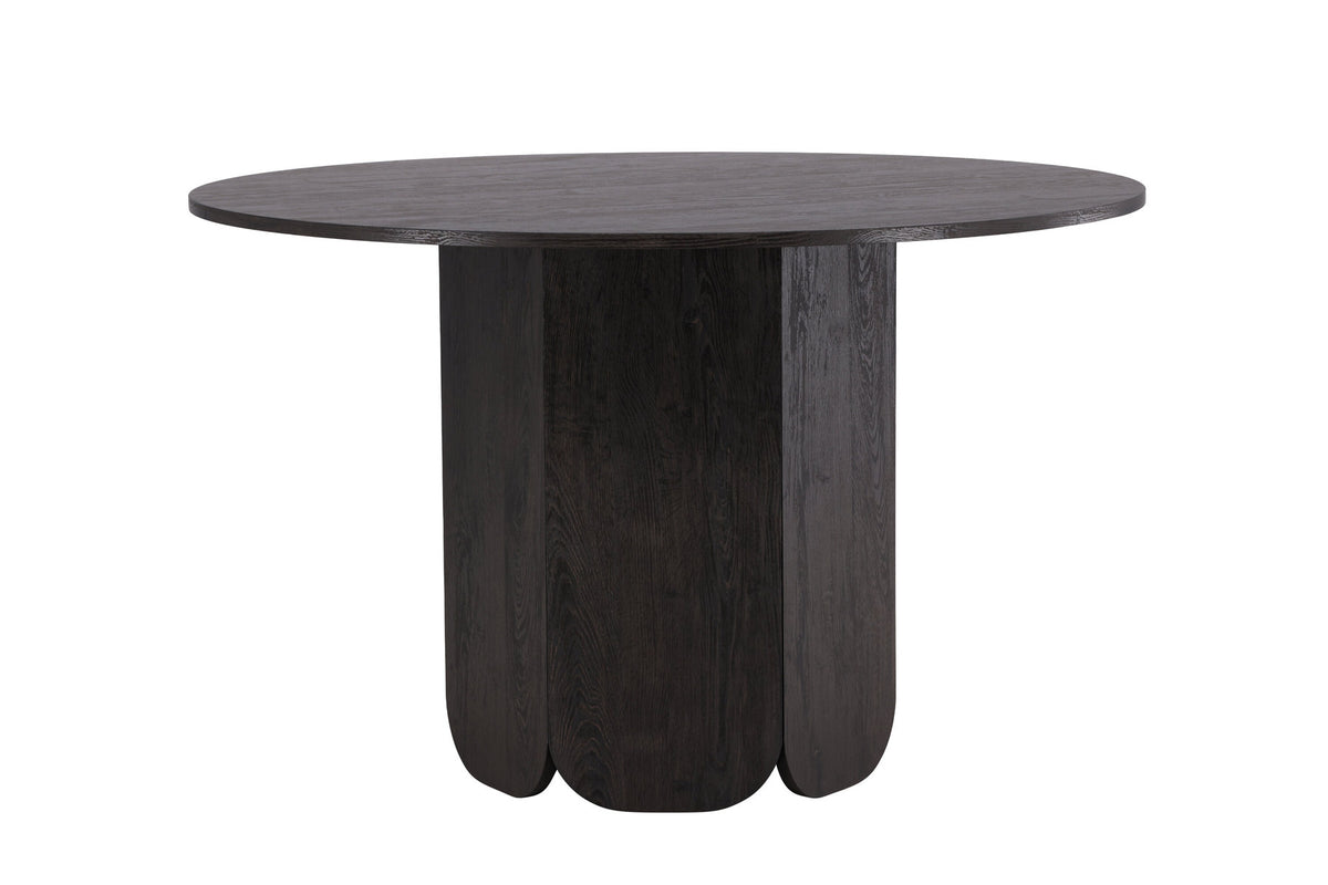 Tekla Esstisch rund in Schwarz präsentiert im Onlineshop von KAQTU Design AG. Esstisch ist von Venture Home