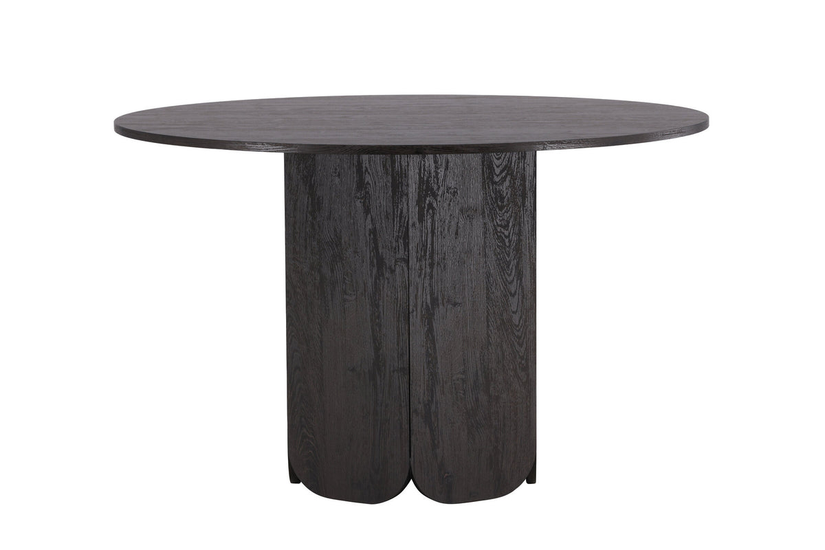 Tekla Esstisch rund in Schwarz präsentiert im Onlineshop von KAQTU Design AG. Esstisch ist von Venture Home