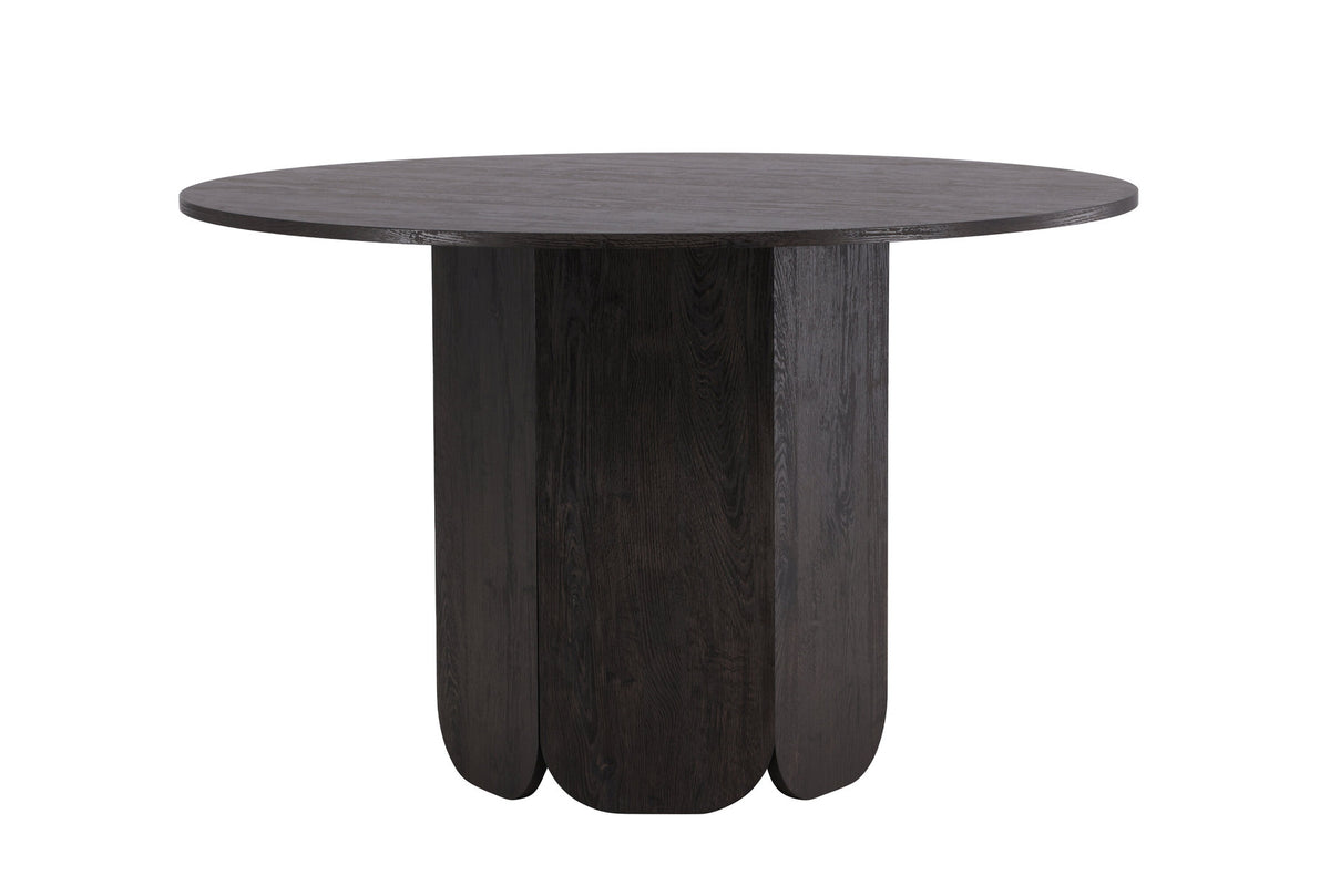 Tekla Esstisch rund in Schwarz präsentiert im Onlineshop von KAQTU Design AG. Esstisch ist von Venture Home