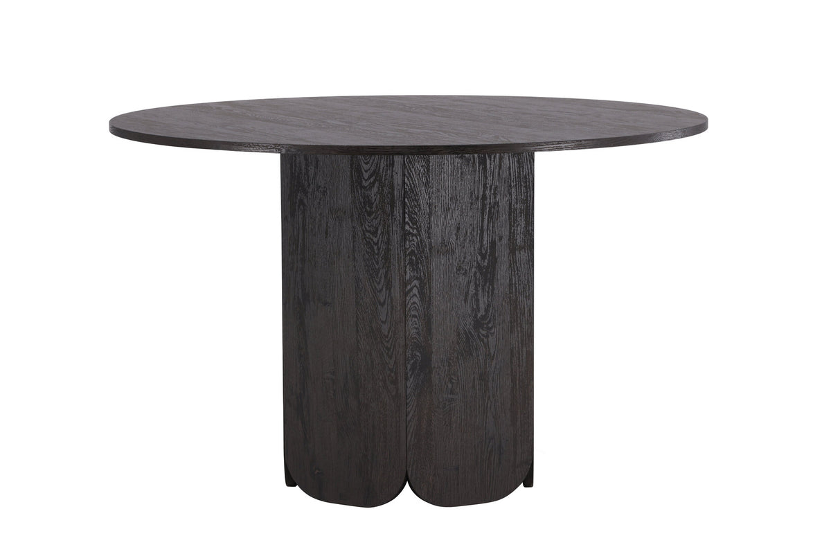Tekla Esstisch rund in Schwarz präsentiert im Onlineshop von KAQTU Design AG. Esstisch ist von Venture Home