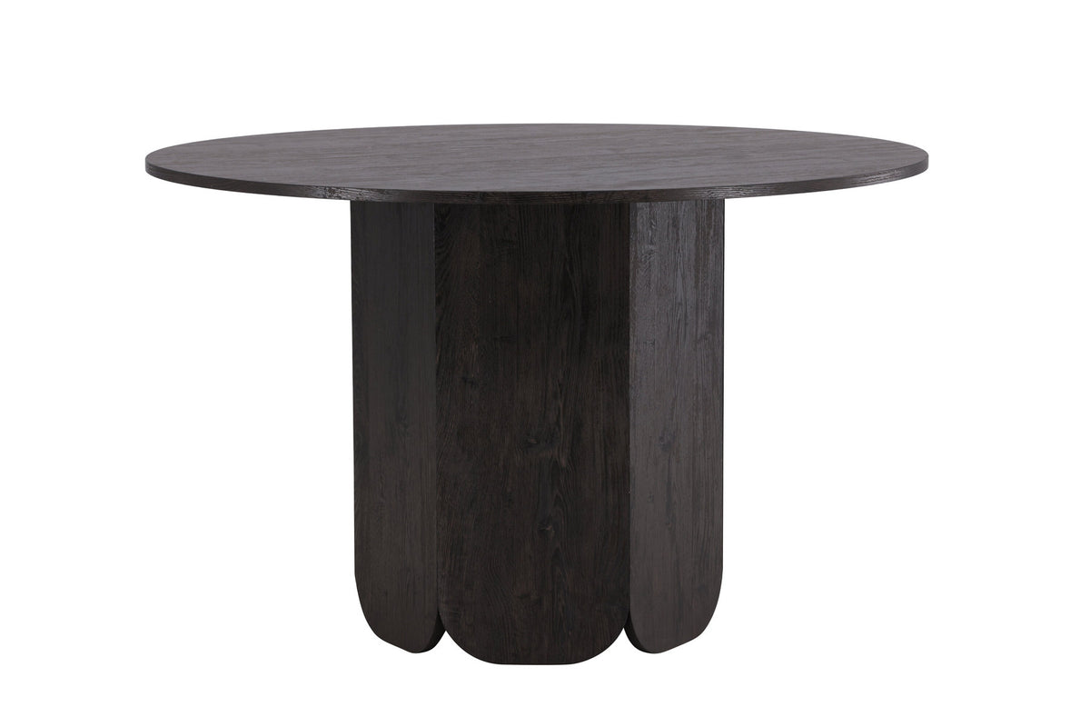 Tekla Esstisch rund in Schwarz präsentiert im Onlineshop von KAQTU Design AG. Esstisch ist von Venture Home