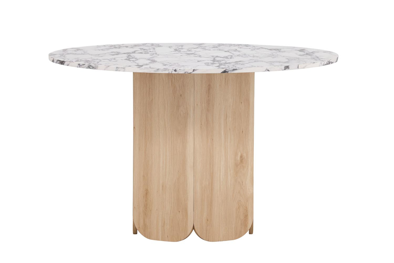 Tekla Esstisch rund in Hellgrau präsentiert im Onlineshop von KAQTU Design AG. Esstisch ist von Venture Home