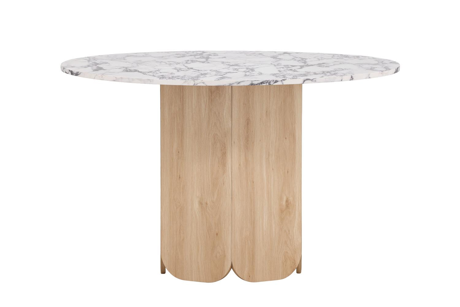 Tekla Esstisch rund in Hellgrau präsentiert im Onlineshop von KAQTU Design AG. Esstisch ist von Venture Home