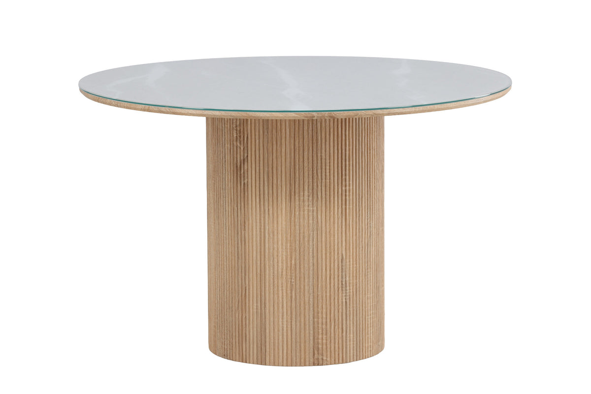 Härön Round Esstisch in Weiss präsentiert im Onlineshop von KAQTU Design AG. Esstisch ist von Vind
