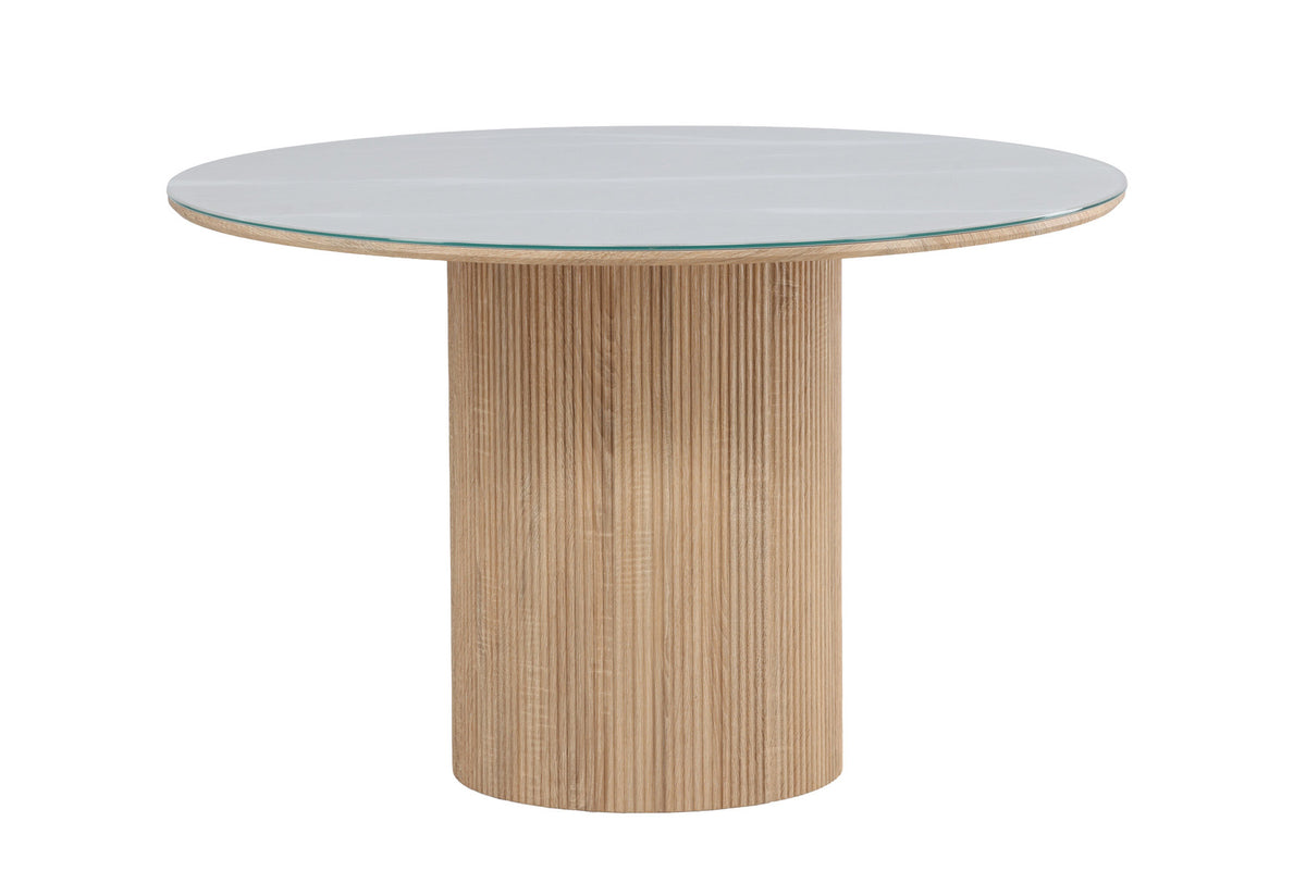 Härön Round Esstisch in Weiss präsentiert im Onlineshop von KAQTU Design AG. Esstisch ist von Vind
