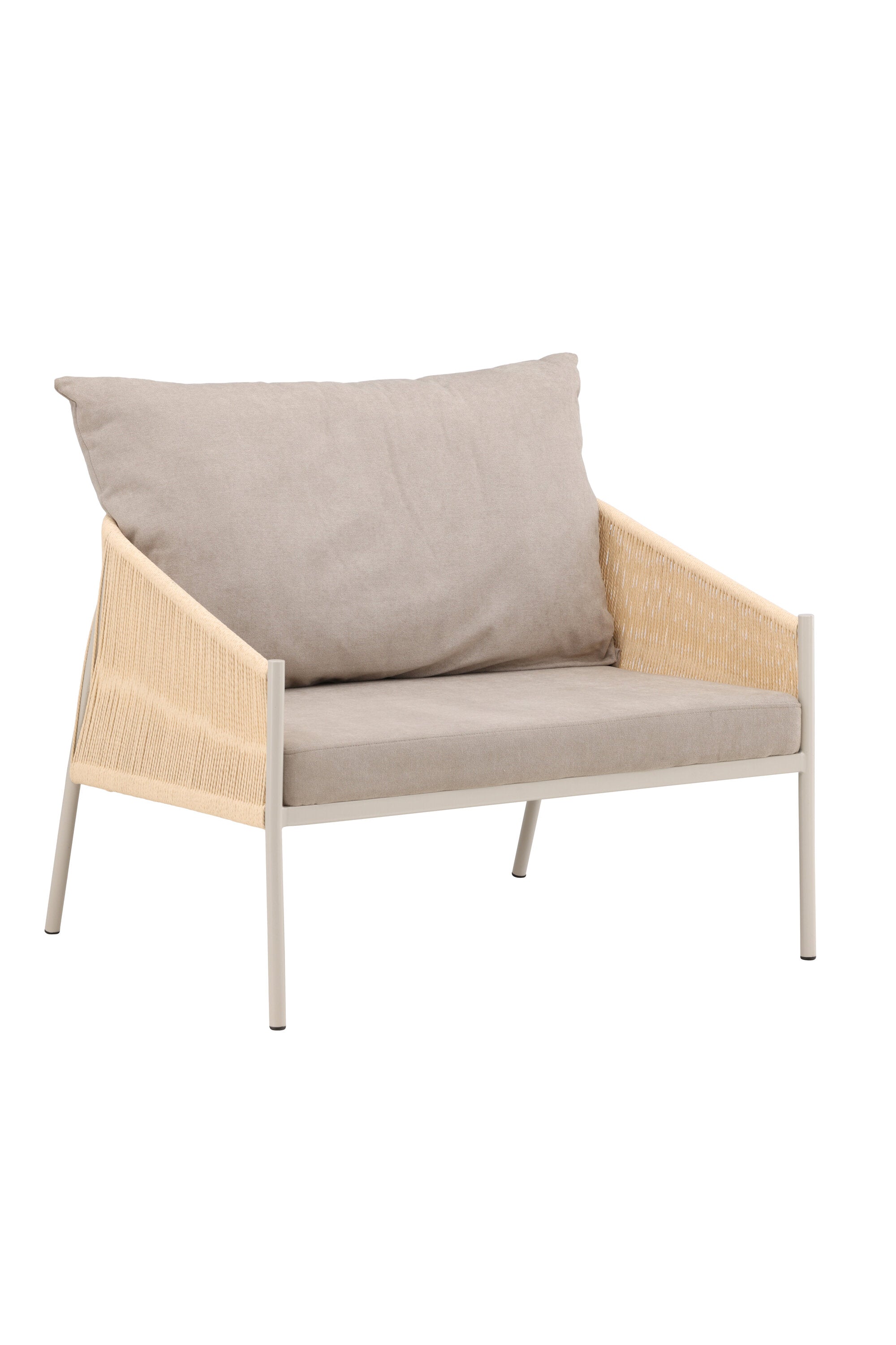 Louie Sessel in Beige präsentiert im Onlineshop von KAQTU Design AG. Sessel mit Armlehnen ist von Vind