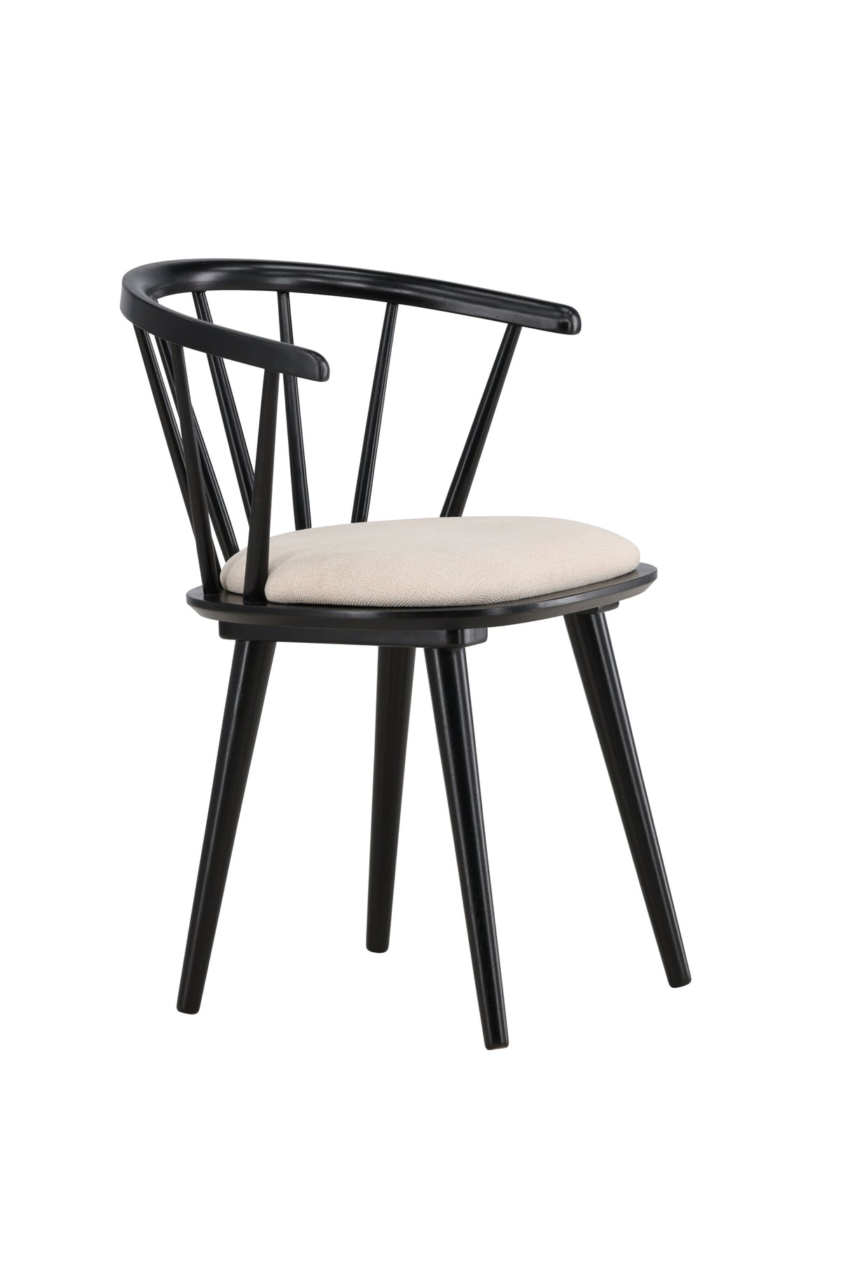 Bobby Esszimmerstuhl in Schwarz präsentiert im Onlineshop von KAQTU Design AG. Gartenstuhl mit Armlehnen ist von Venture Home