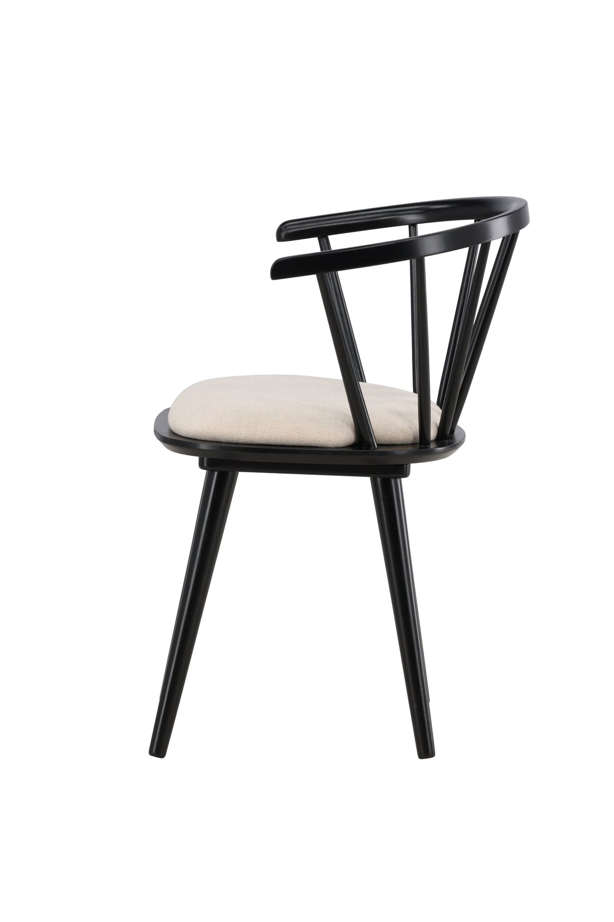 Bobby Esszimmerstuhl in Schwarz präsentiert im Onlineshop von KAQTU Design AG. Gartenstuhl mit Armlehnen ist von Venture Home