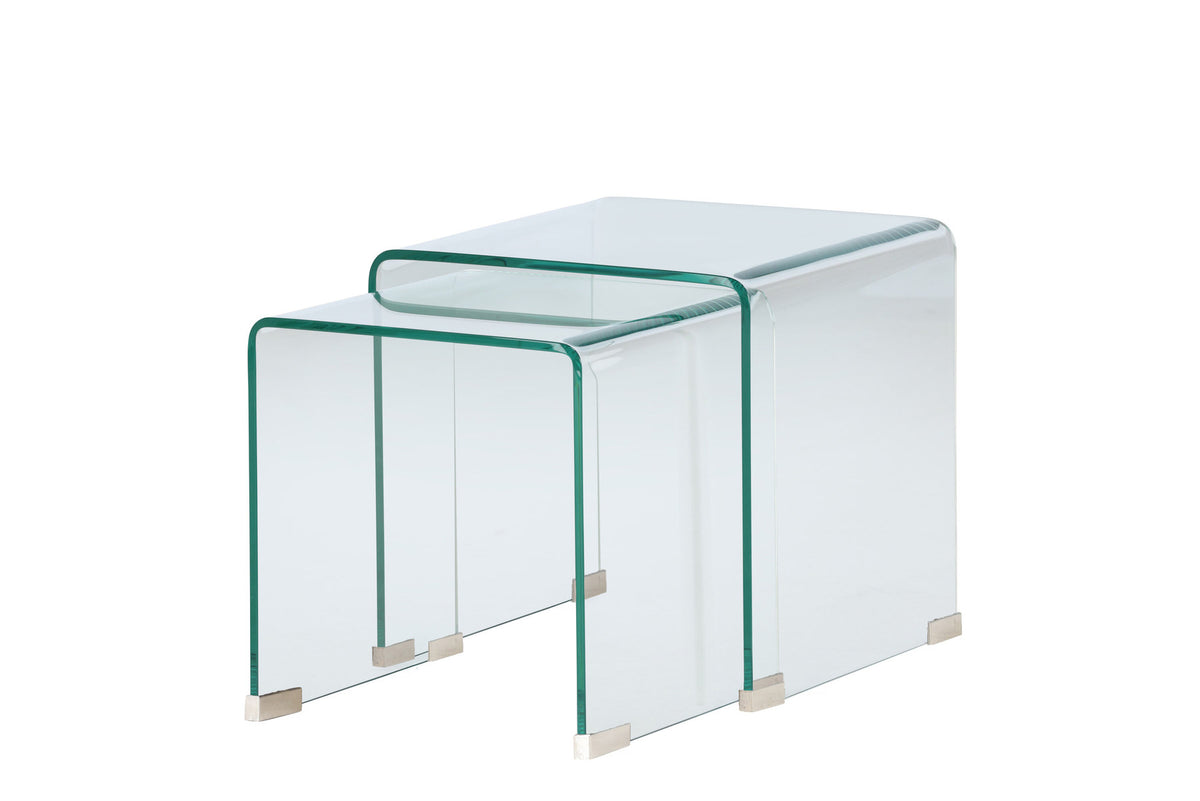 Telemark Beistelltisch in Transparent präsentiert im Onlineshop von KAQTU Design AG. Couchtisch ist von Venture Home