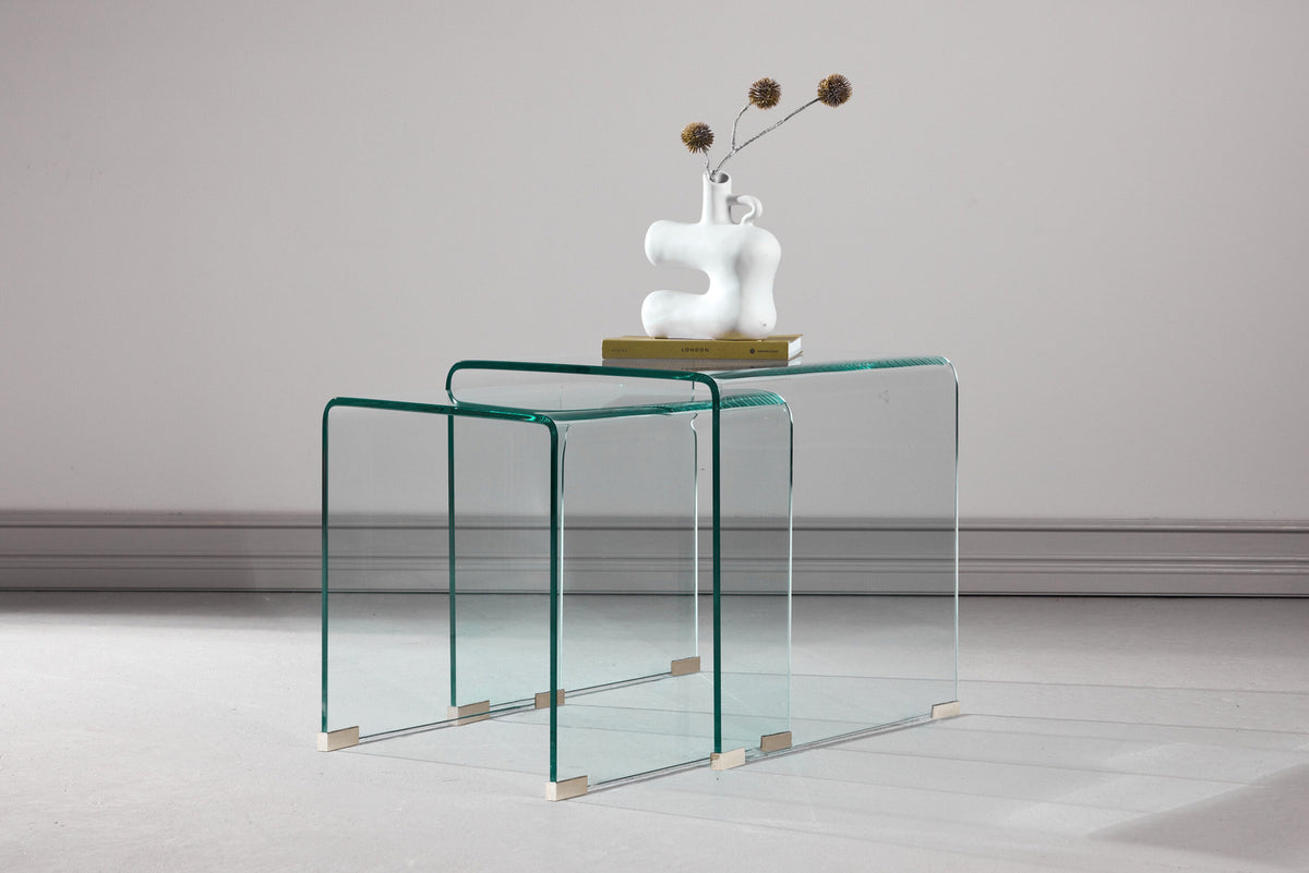 Telemark Beistelltisch in Transparent präsentiert im Onlineshop von KAQTU Design AG. Couchtisch ist von Venture Home