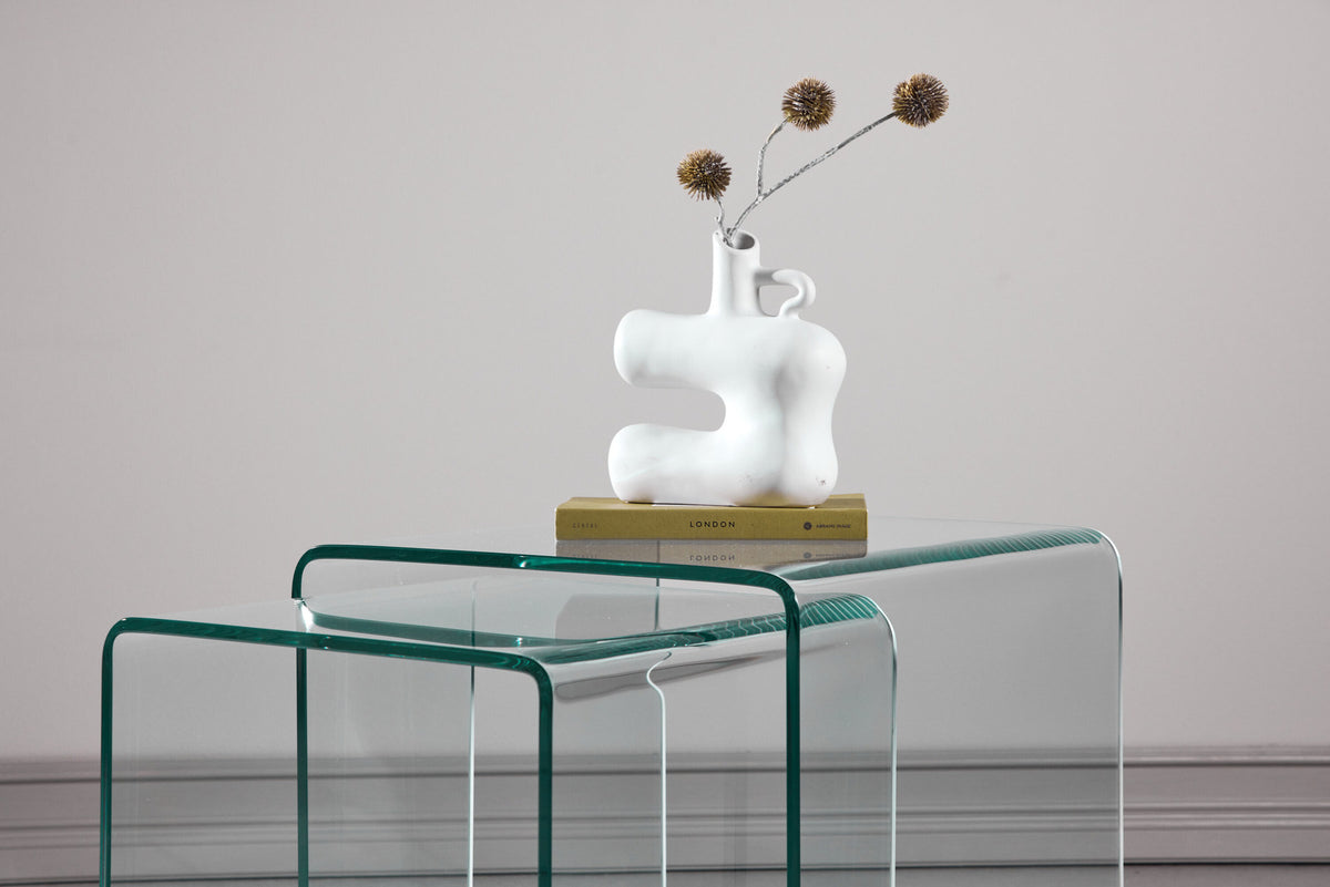 Telemark Beistelltisch in Transparent präsentiert im Onlineshop von KAQTU Design AG. Couchtisch ist von Venture Home
