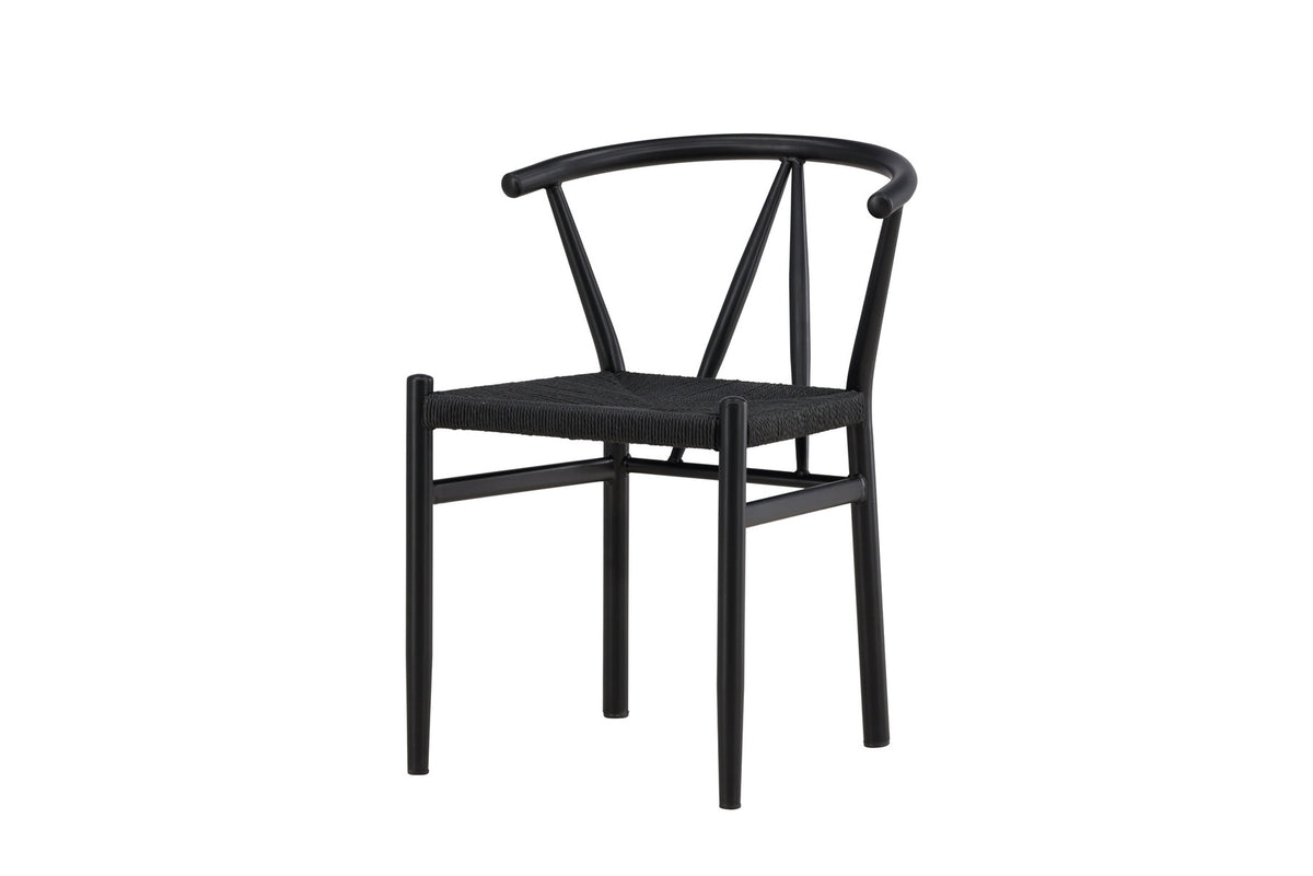 Alfons Esszimmerstuhl in Schwarz präsentiert im Onlineshop von KAQTU Design AG. Stuhl ist von Venture Home
