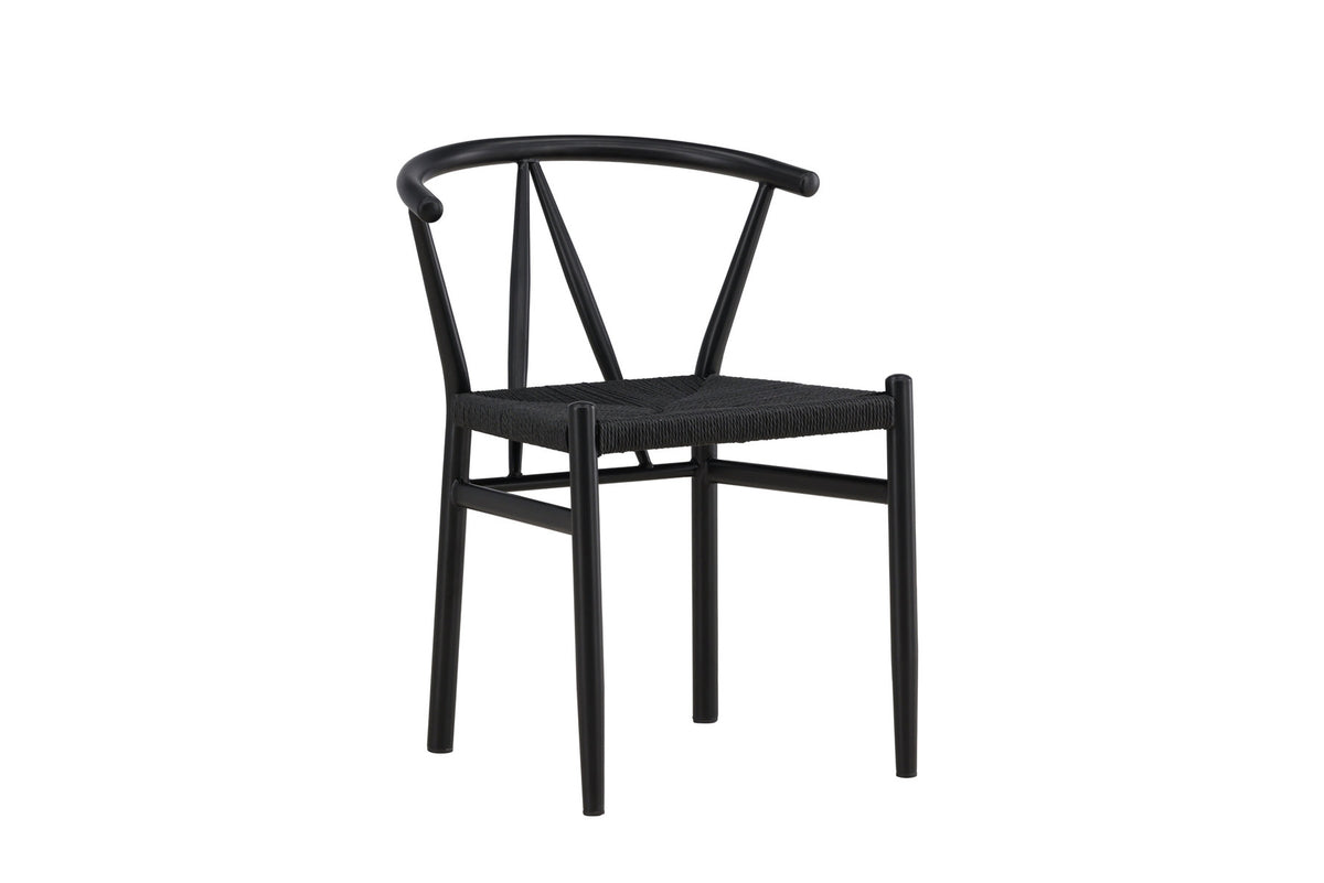 Alfons Esszimmerstuhl in Schwarz präsentiert im Onlineshop von KAQTU Design AG. Stuhl ist von Venture Home