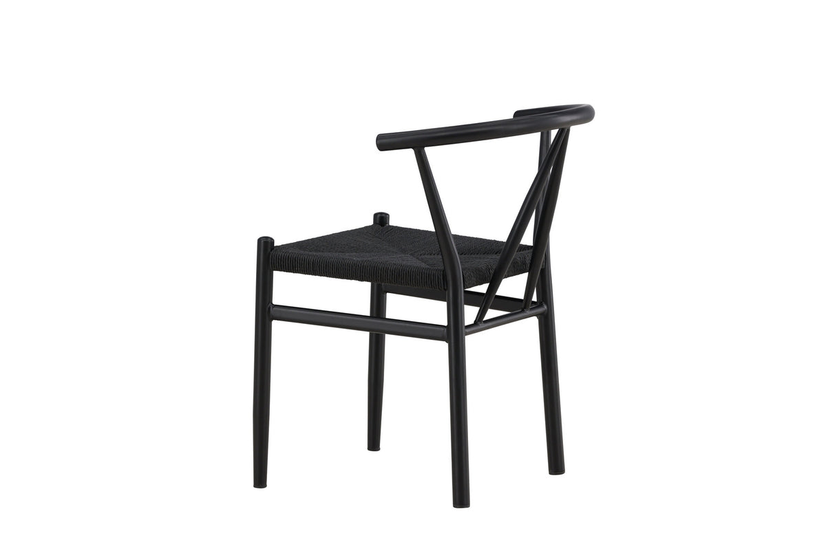 Alfons Esszimmerstuhl in Schwarz präsentiert im Onlineshop von KAQTU Design AG. Stuhl ist von Venture Home