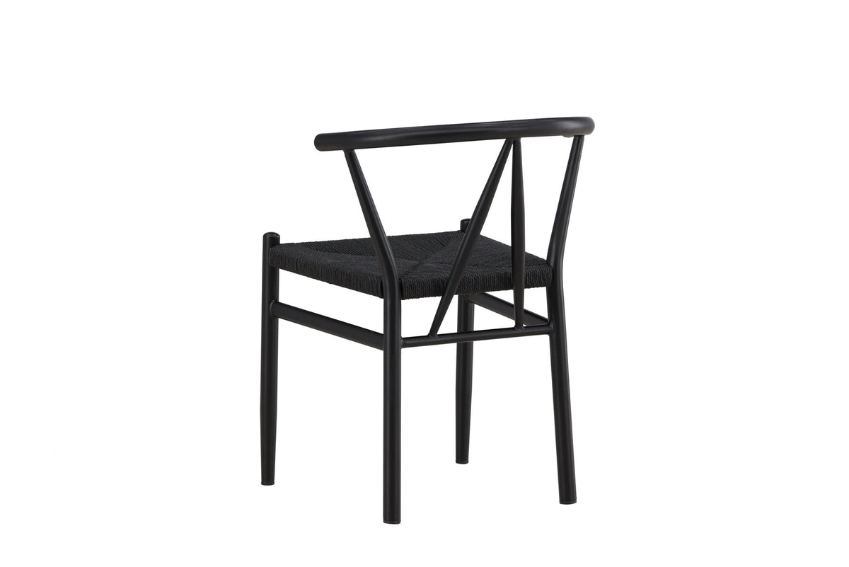 Alfons Esszimmerstuhl in Schwarz präsentiert im Onlineshop von KAQTU Design AG. Stuhl ist von Venture Home