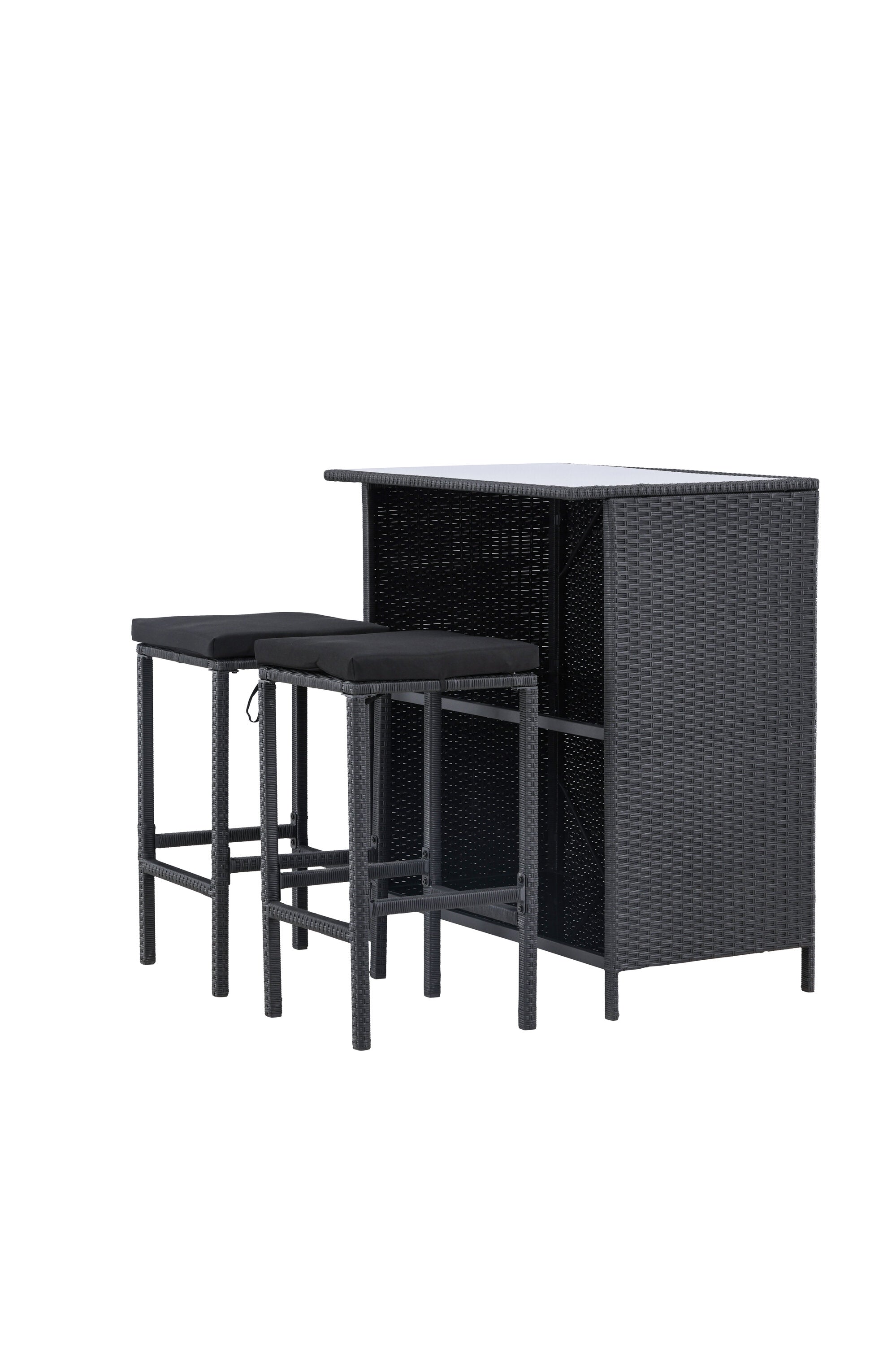 Knock Bar Set in Schwarz Schwarz präsentiert im Onlineshop von KAQTU Design AG. Loungeset ist von Venture Home