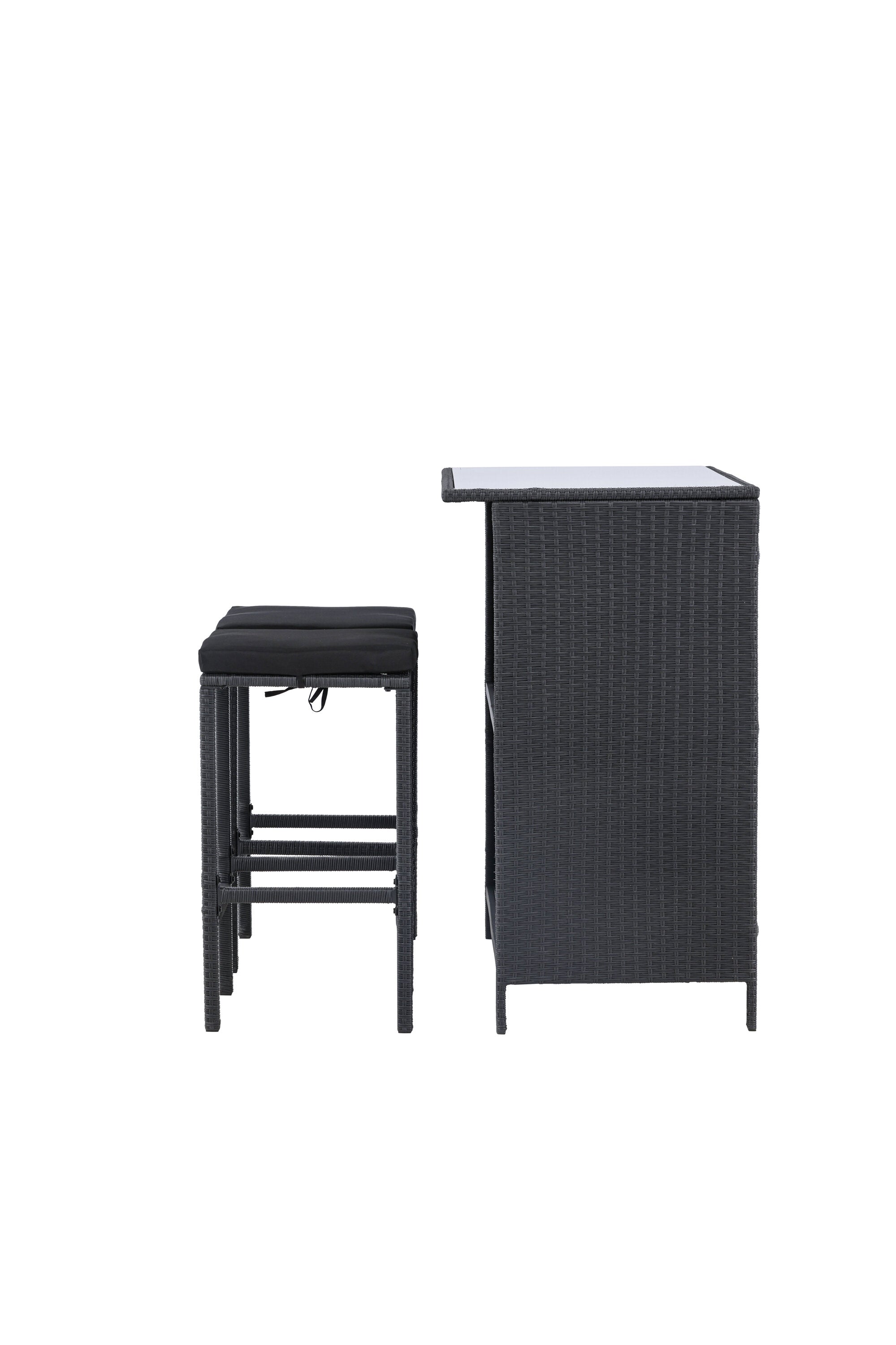 Knock Bar Set in Schwarz Schwarz präsentiert im Onlineshop von KAQTU Design AG. Loungeset ist von Venture Home