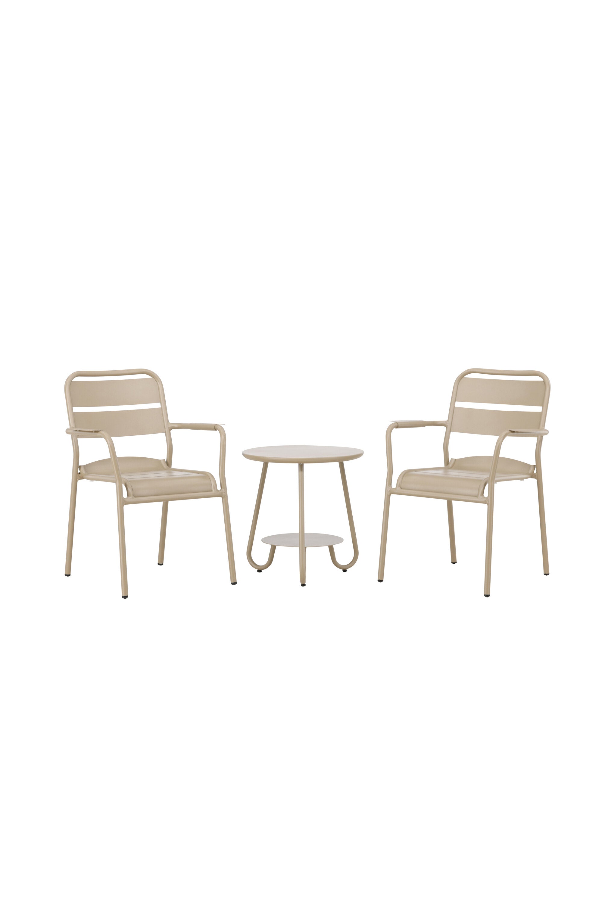 Faro Café Set in Beige/Beige präsentiert im Onlineshop von KAQTU Design AG. Gartentischset ist von Venture Home