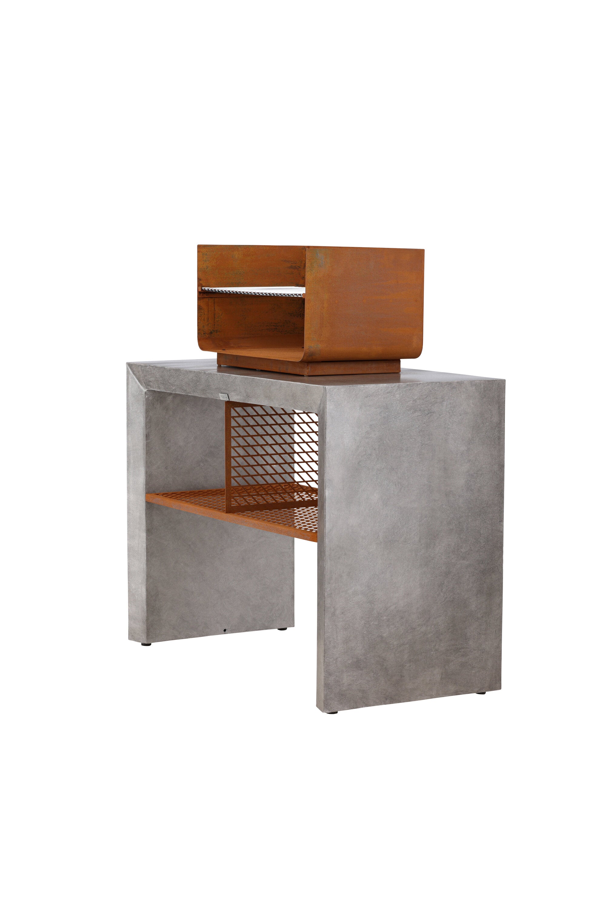 Velas Sectionals in Hellgrau präsentiert im Onlineshop von KAQTU Design AG. Feuerstelle ist von Venture Home
