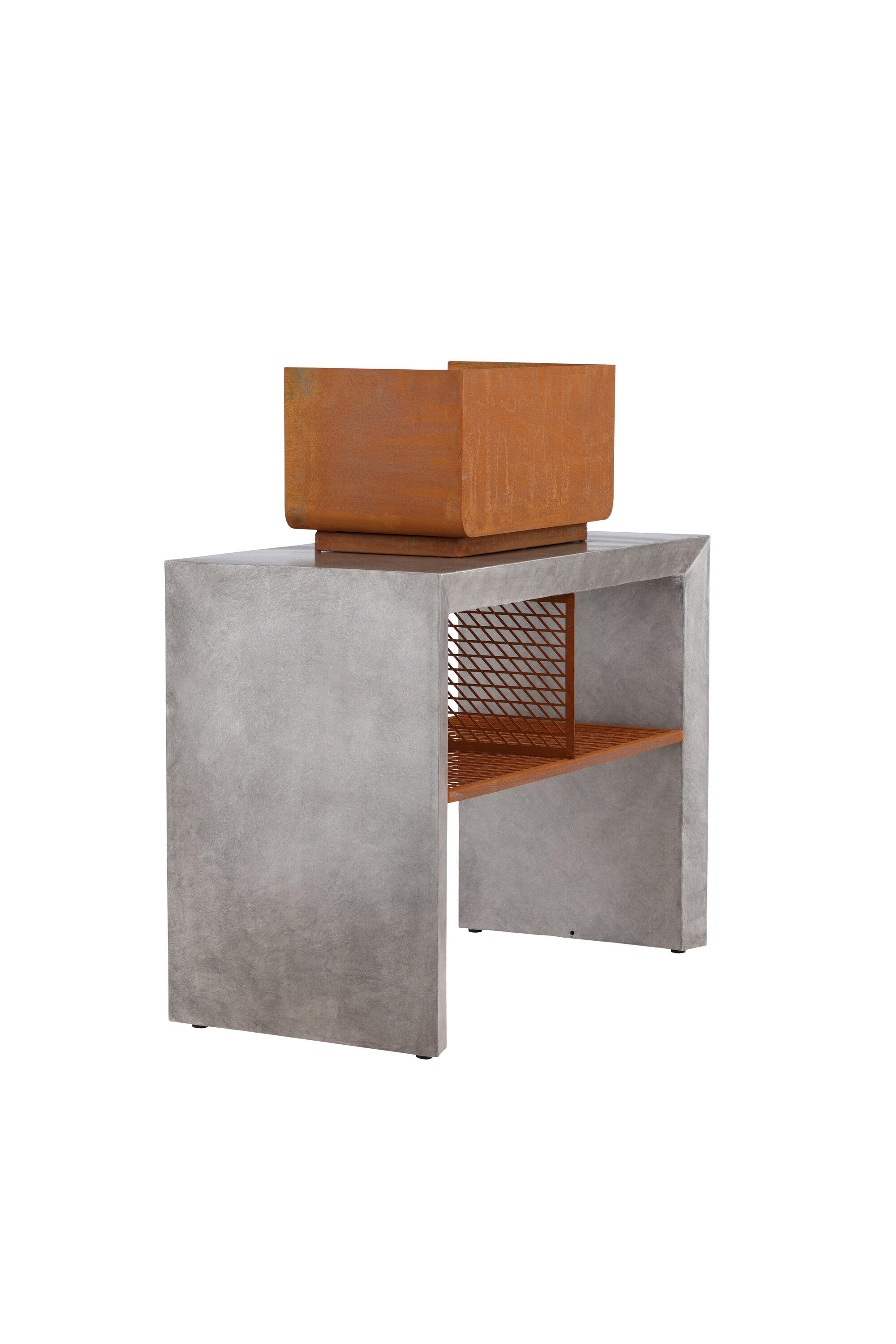 Velas Sectionals in Hellgrau präsentiert im Onlineshop von KAQTU Design AG. Feuerstelle ist von Venture Home