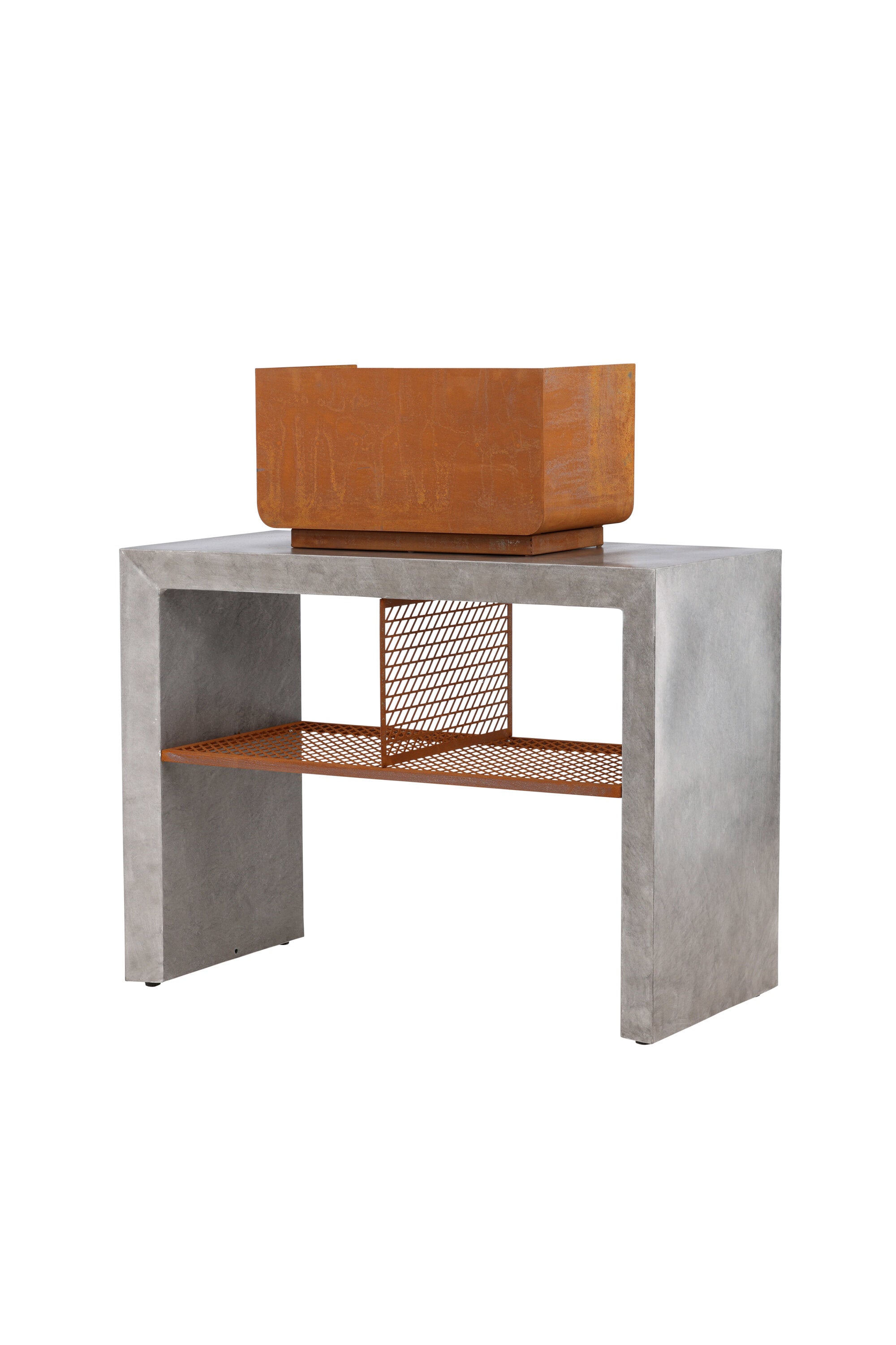 Velas Sectionals in Hellgrau präsentiert im Onlineshop von KAQTU Design AG. Feuerstelle ist von Venture Home
