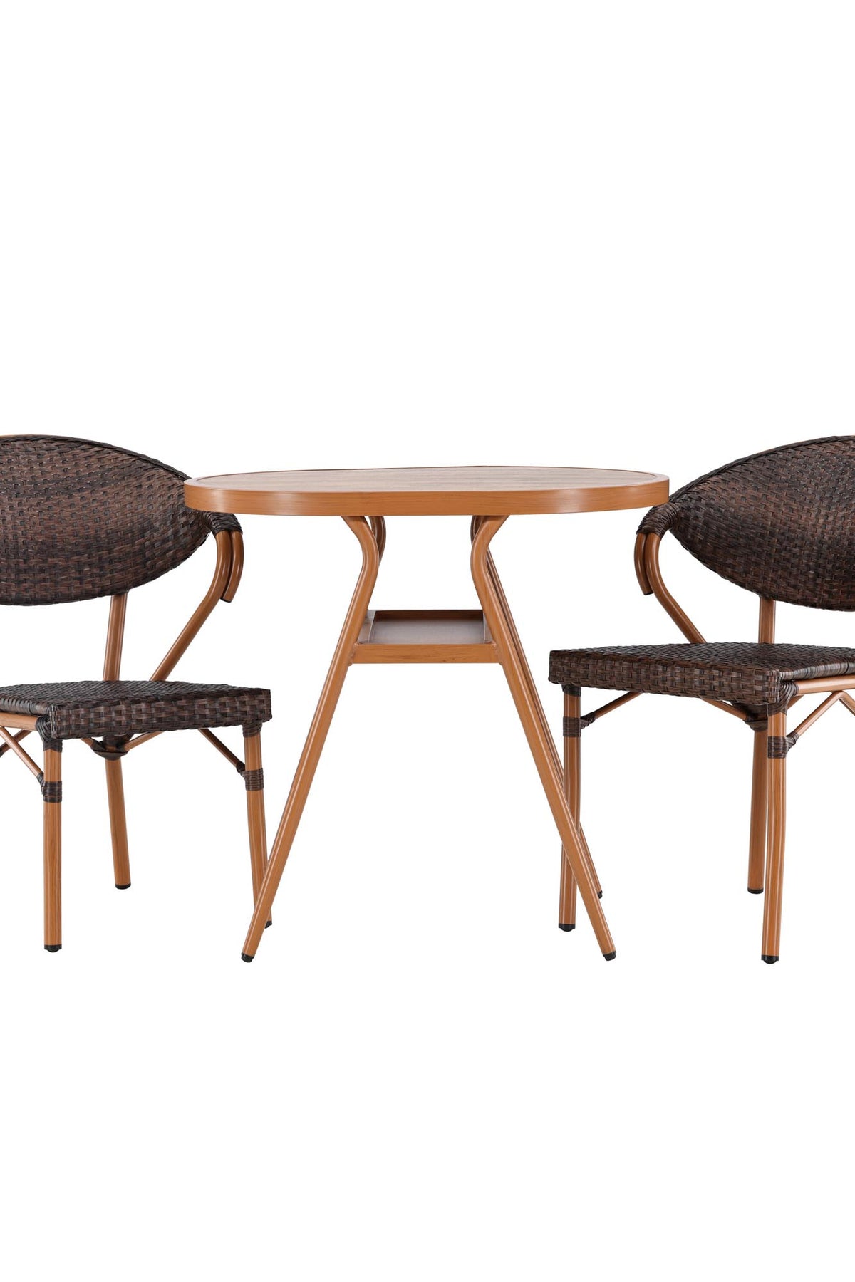 Abrantes Café Set in Braun/Braun/Dunkelbraun präsentiert im Onlineshop von KAQTU Design AG. Gartentischset ist von Venture Home