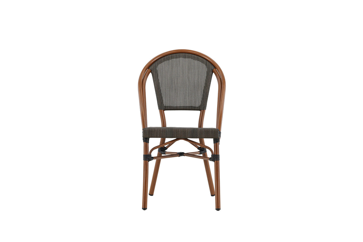Guarda Cafe Stuhl in Schwarz Braun präsentiert im Onlineshop von KAQTU Design AG. Gartenstuhl mit Armlehnen ist von Venture Home