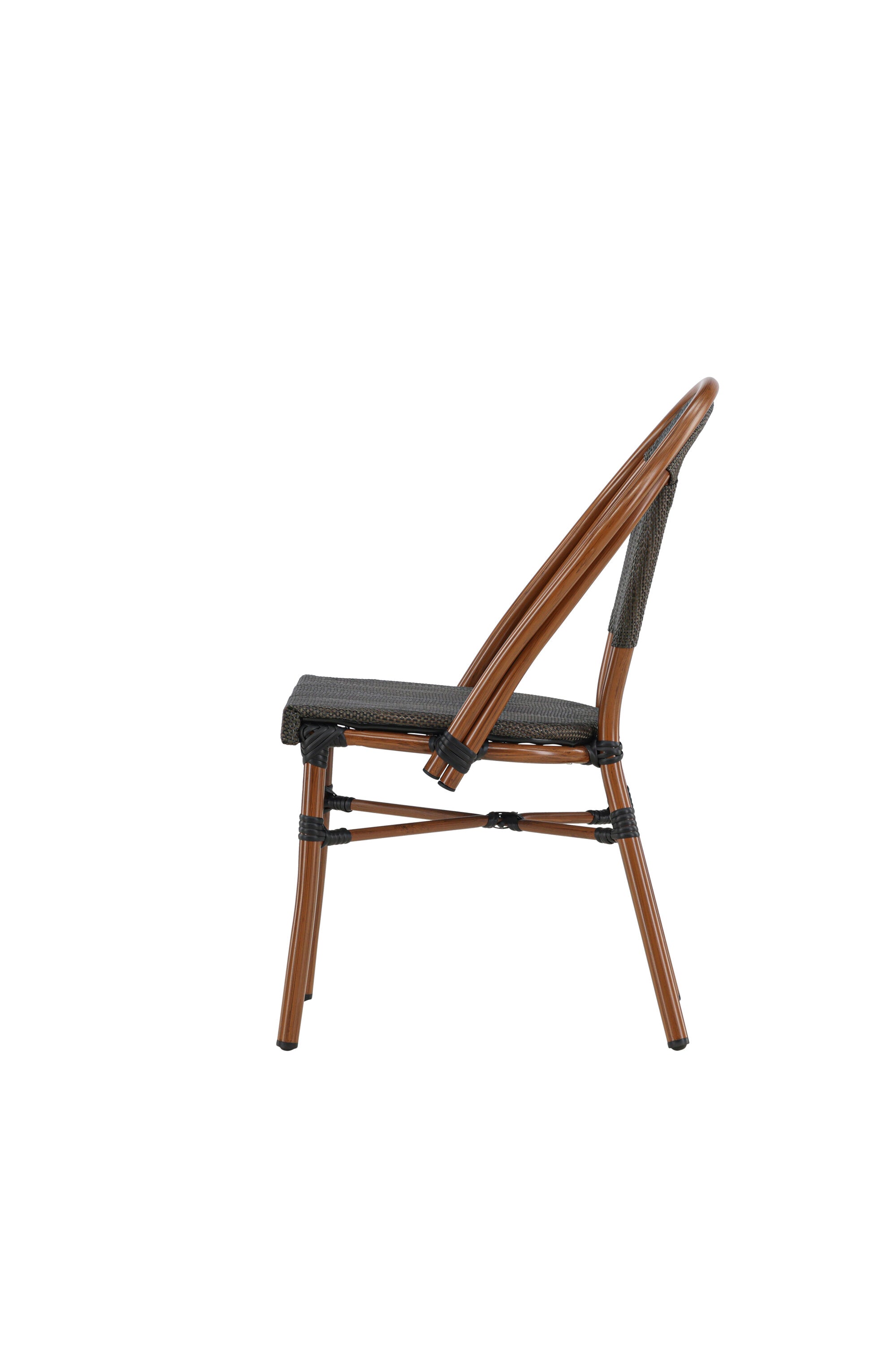 Guarda Cafe Stuhl in Schwarz Braun präsentiert im Onlineshop von KAQTU Design AG. Gartenstuhl mit Armlehnen ist von Venture Home