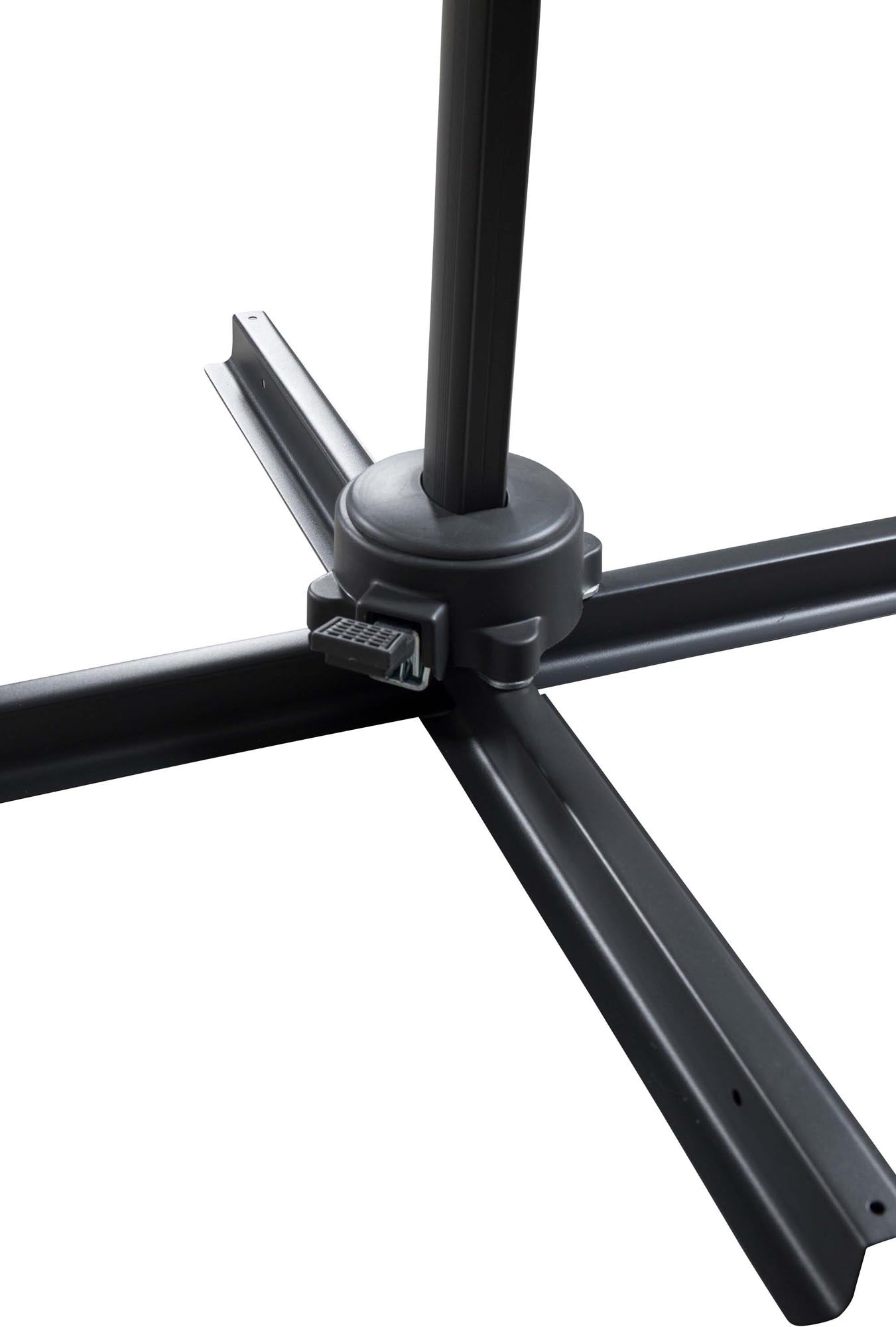 Entdecken Sie den Leeds Sonnenschirm von Venture Home: 3,5 m eleganter Schutz, drehbar, wetterfest und perfekt für Ihre Terrasse oder den Garten.