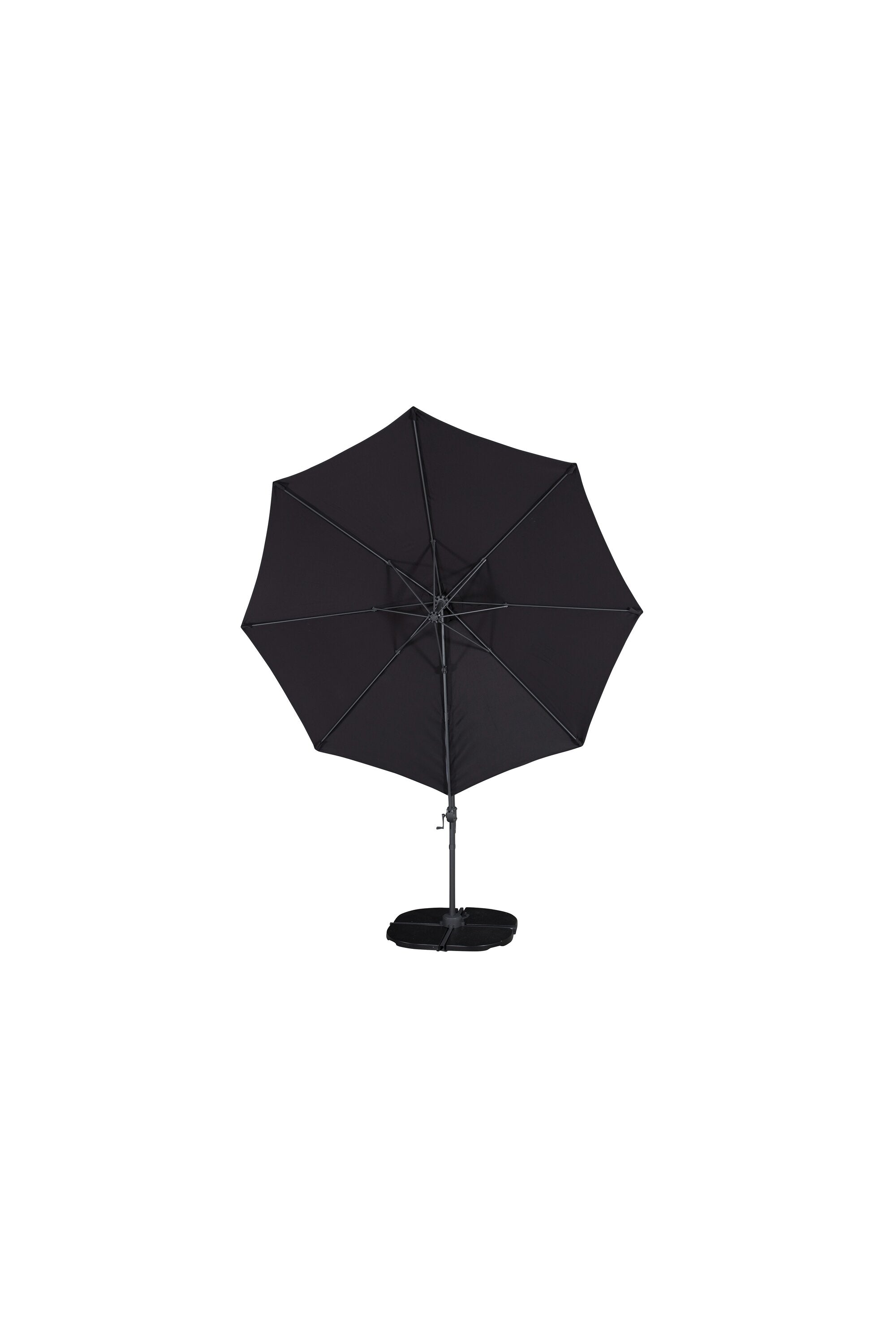 Leeds Sonnenschirm in Schwarz präsentiert im Onlineshop von KAQTU Design AG. Sonnenschirm ist von Venture Home