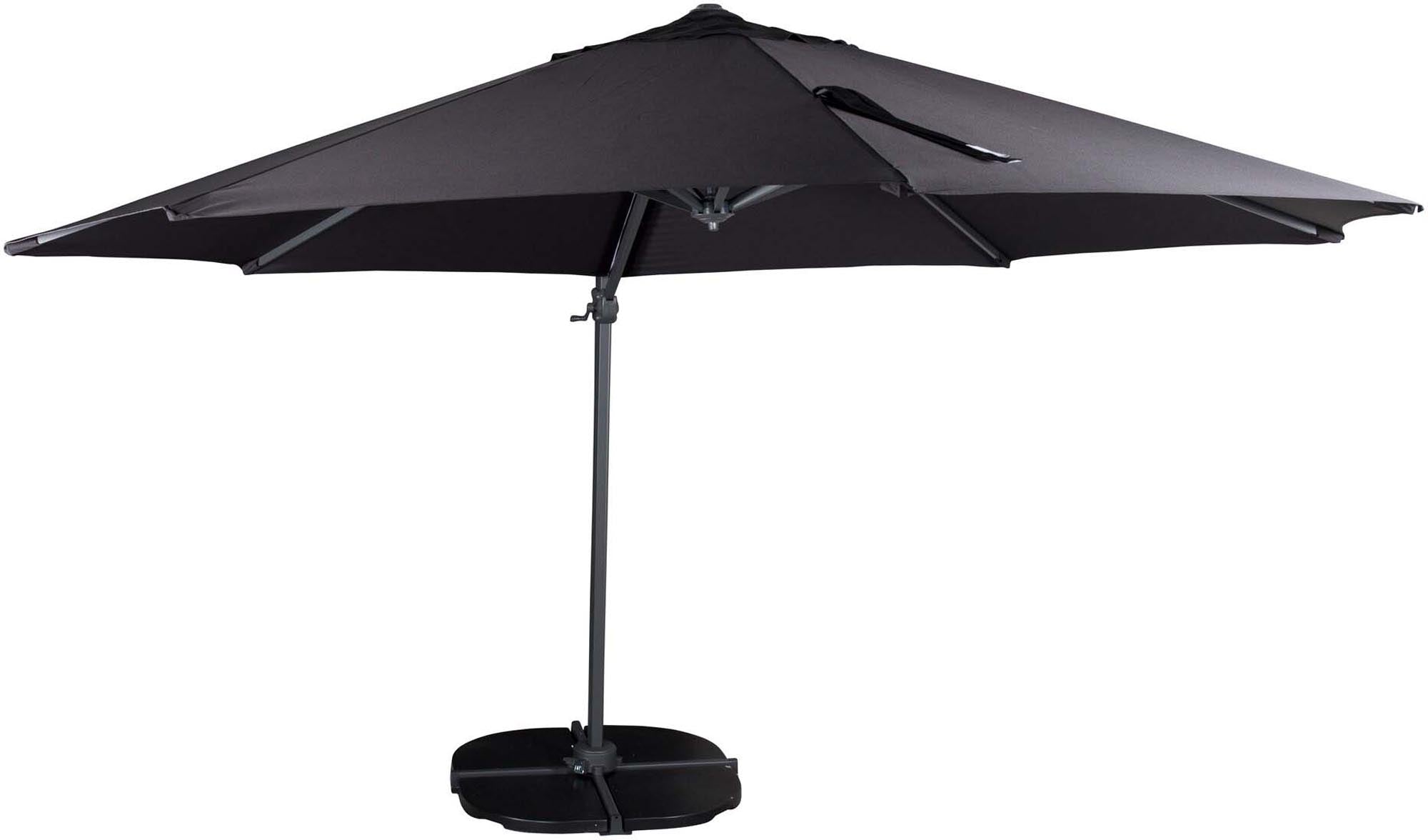 Leeds Sonnenschirm von Venture Home: Eleganter Schattenspender mit 3,5 m Durchmesser, UV-beständig und wasserabweisend für perfekten Komfort im Freien.