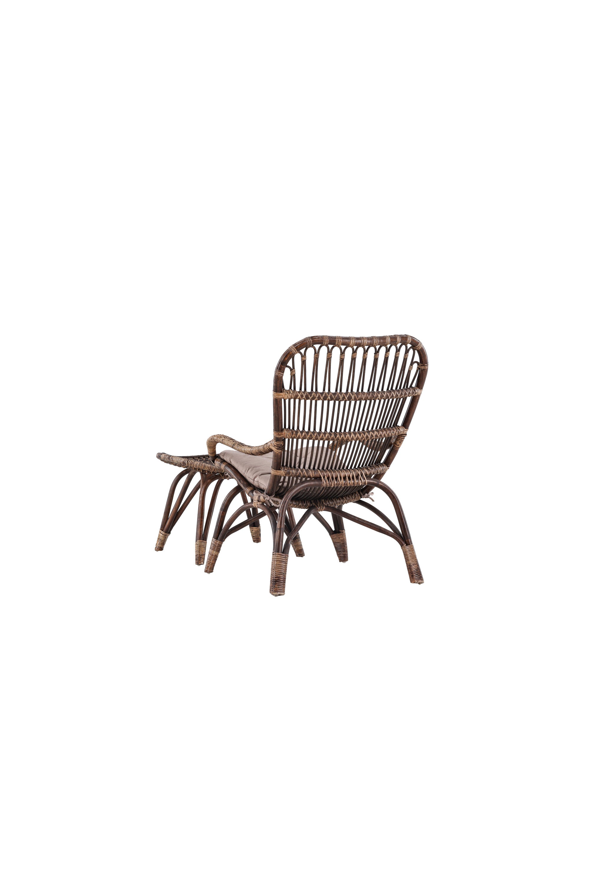 Ella Lounge Stuhl in Dark Walnut präsentiert im Onlineshop von KAQTU Design AG. Outdoor-Sessel ist von Venture Home